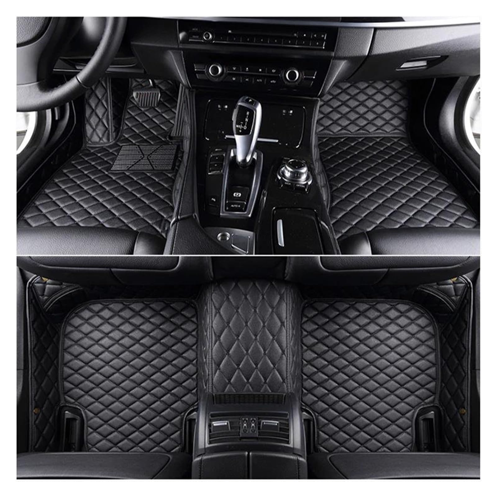 Tapis de sol voiture Mini Cooper protection voyage 4 places noir 3D