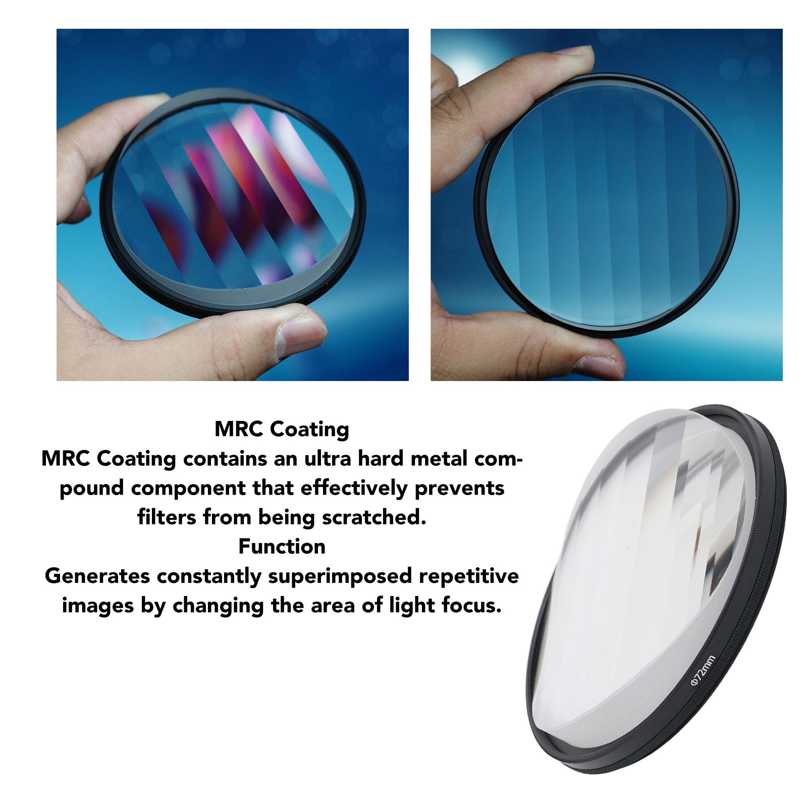 Filtro Prismatico 72 Mm Per Fotocamera - Effetti Luce E Colori Per Foto Creative E Video - Foto 7