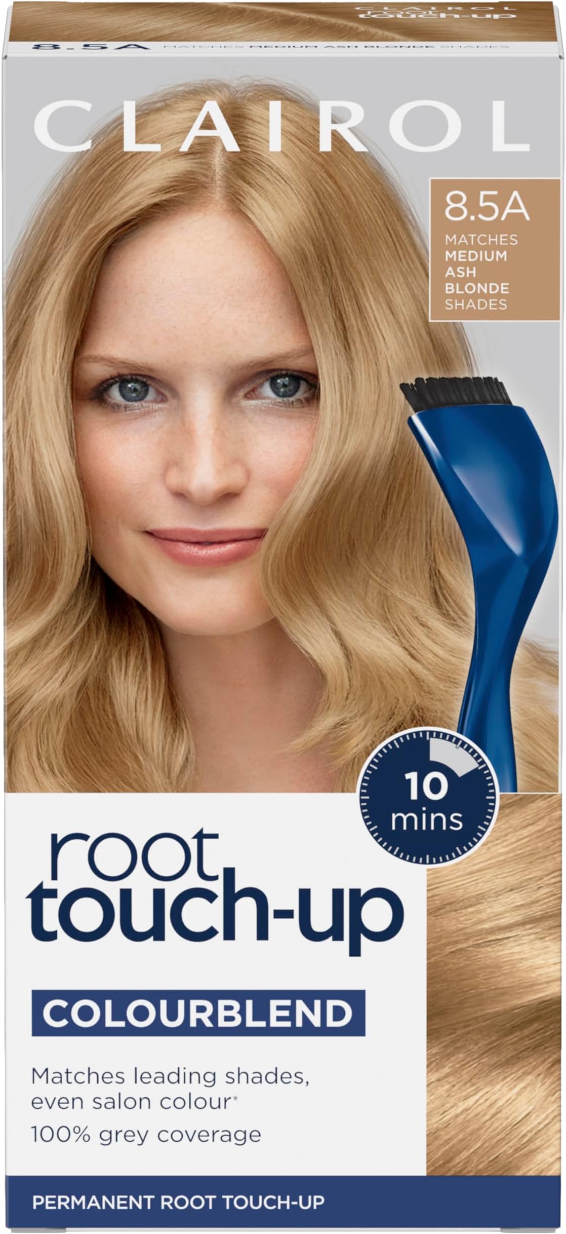 Root Touch-Up Permanent Hair Dye, 8.5A Medium Champagne Blonde