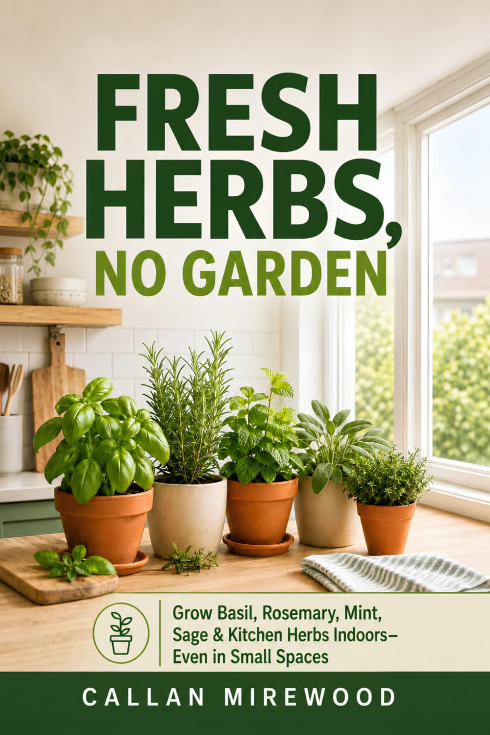Fresh Herbs, No Garden: Grow Basil, Rosemary, Mint, Sage, and Kitchen Herbs Indoors—Even in Small Spaces