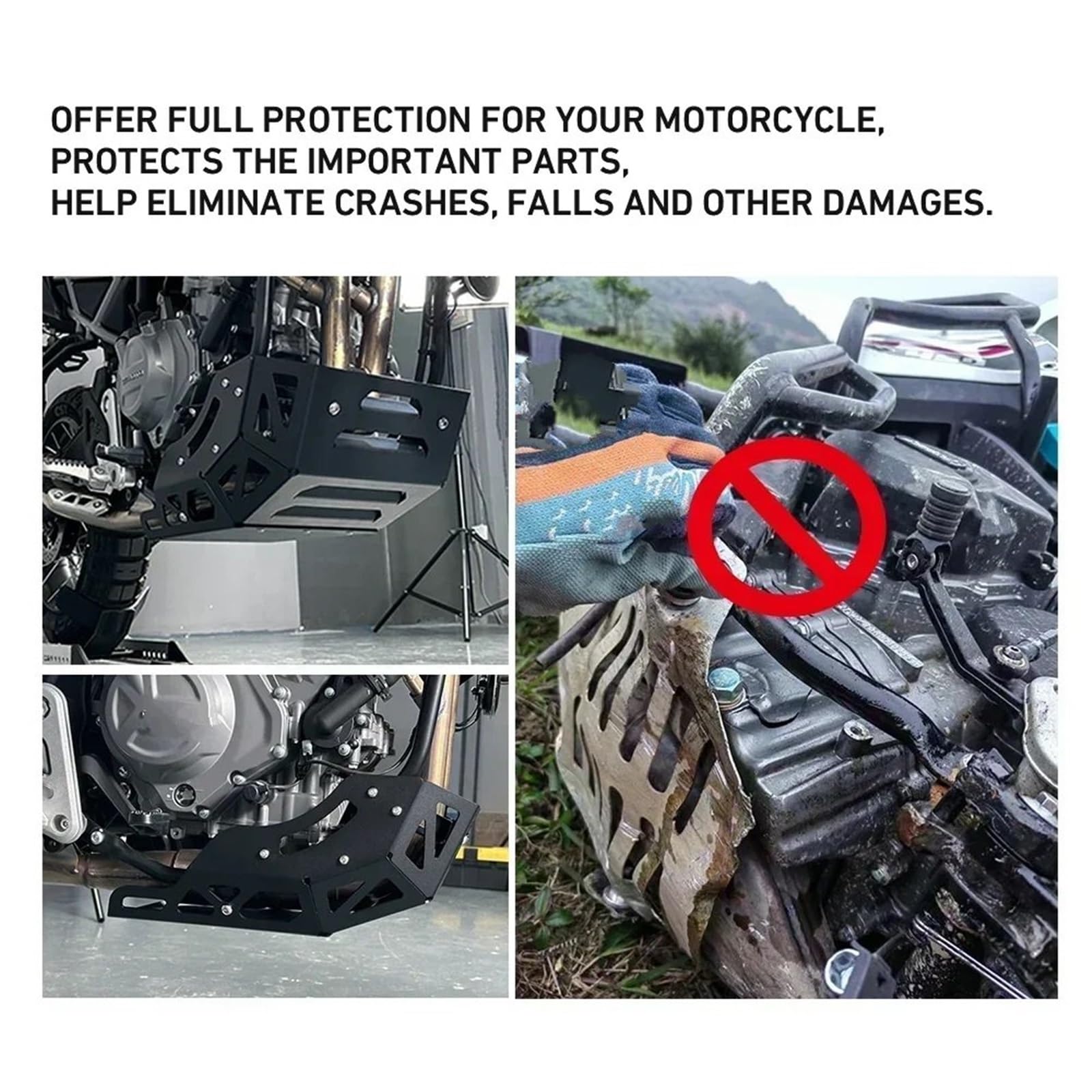 Telaio del corpo Kit Adatto per CFMOTO 450MT 2024 Protezione motore moto Telaio Protezione scarico Piastra paramotore CFMOTO IBEX 450 MT