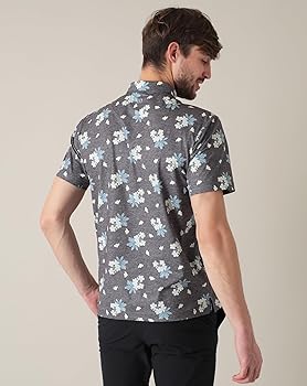 Amazon | [トラヴィスマシュー] メンズ 半袖 ポロシャツ (ブルメリア柄