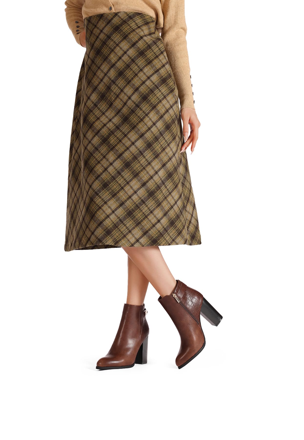 QUEEN HELENA Tronchetti Stivaletti con Tacco Alto Casual Donna X31-121