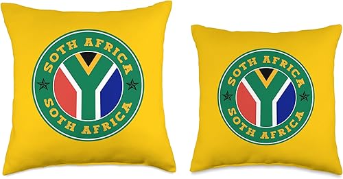 Miniatura 3 de South Africa South African flag shirt African Flag South Africa Pride Throw Pillow, 18x18, Multicolor