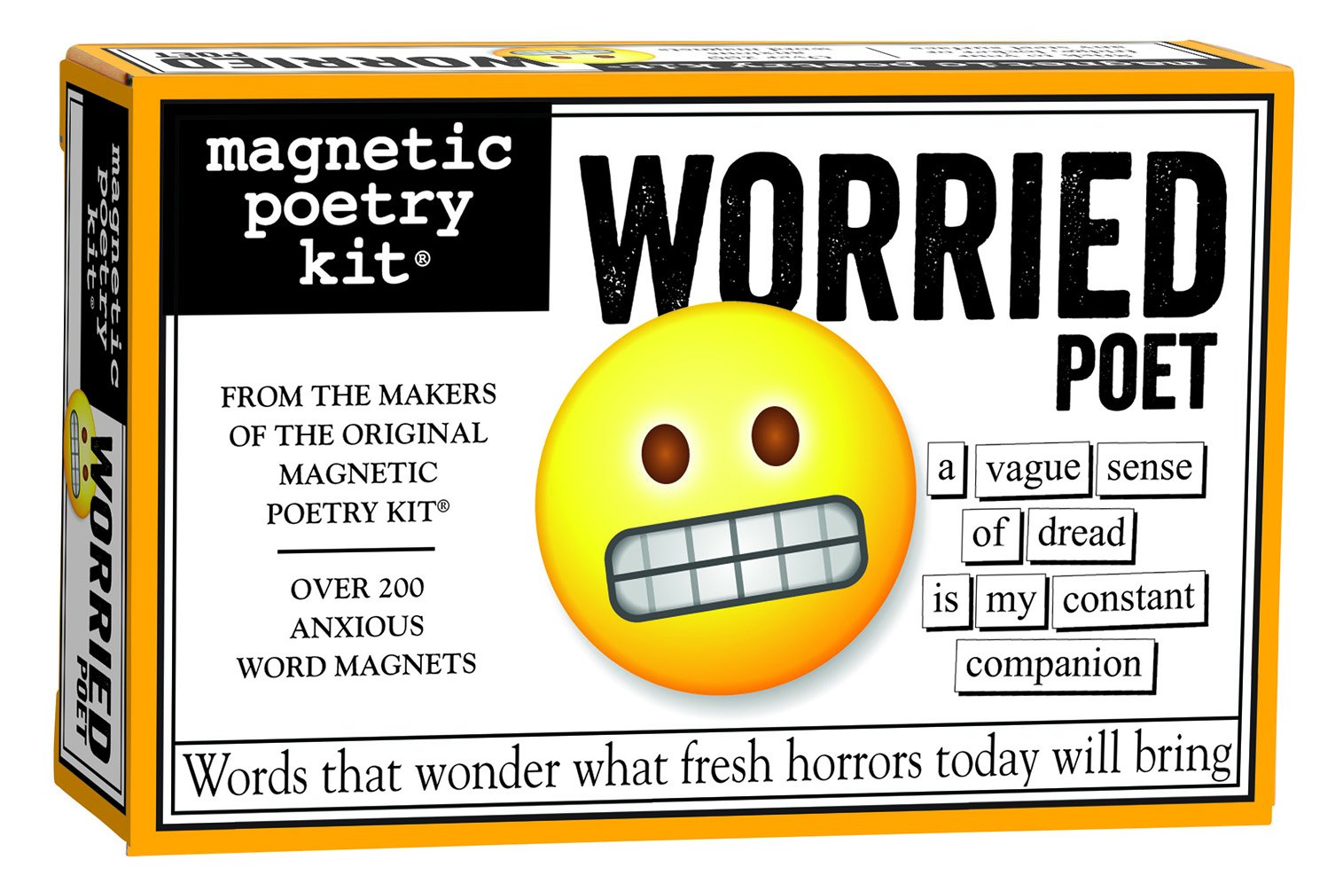 Magnetic Poetry - Worried Poet - Words for Refrigerator - Write Poems and Letters on The Fridge - Made in The USA