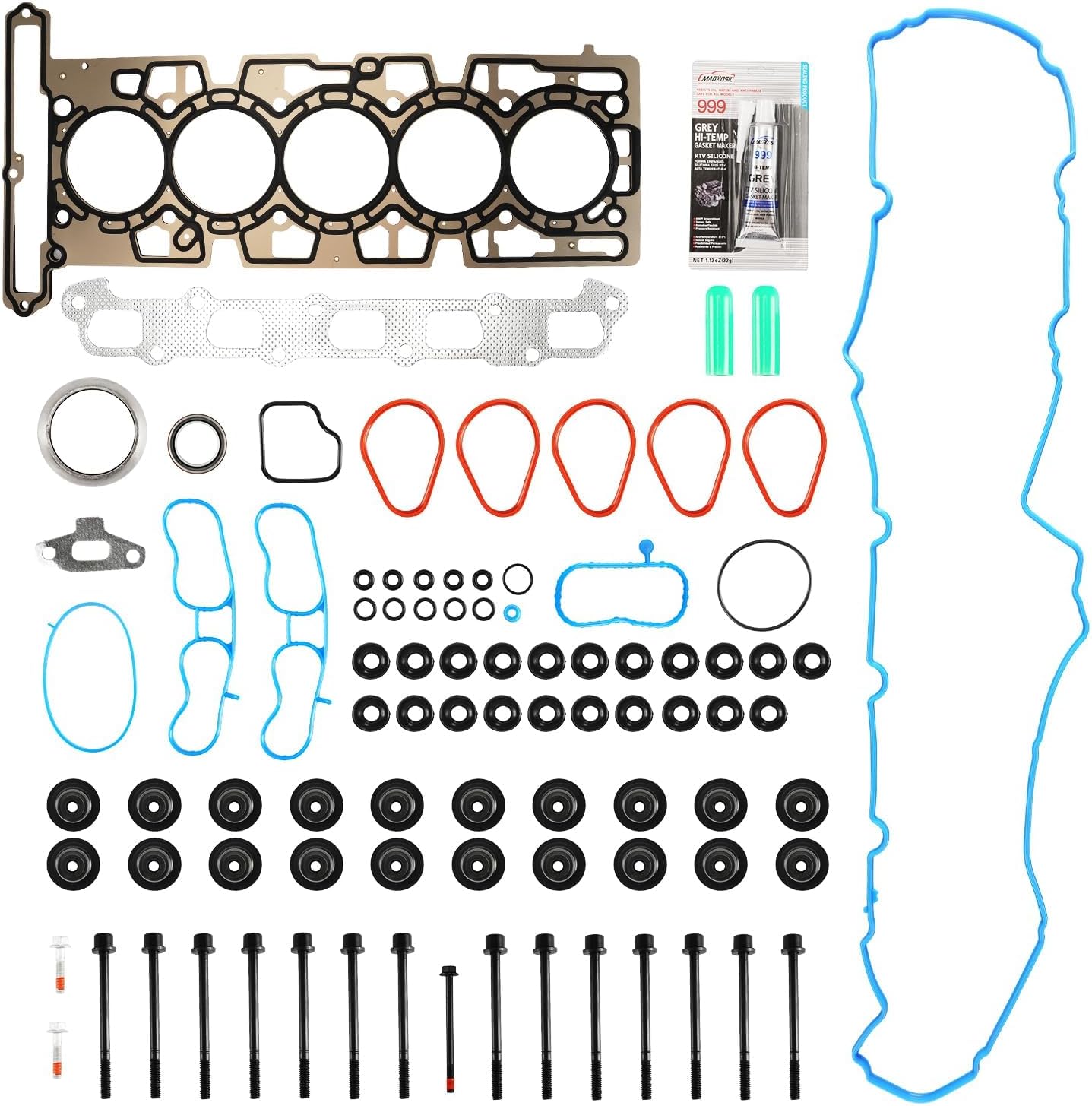 Head Gasket Set Kit, 28Pcs Engine Cylinder Head Gasket Kit Fit for 04-06 Colorado/Canyon 3.5L,06 H3 3.5L,06 I-350 3.5L OEM# HS26336PT/ES71334/ES72195