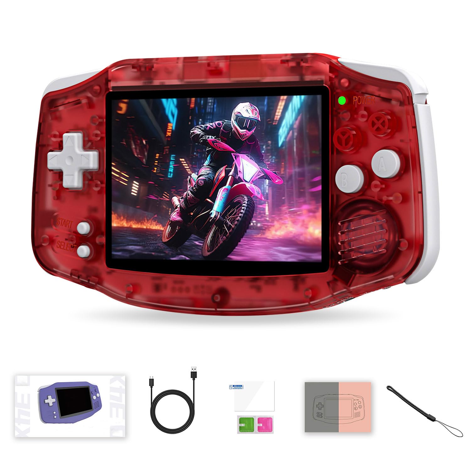 RG34XX Retro Game Console 3.4-Inches 720*480 IPS Screen Built-in 32G+64G TF Card Video Gaming Consoles 3500mAh Lithium Battery Supports Multiple