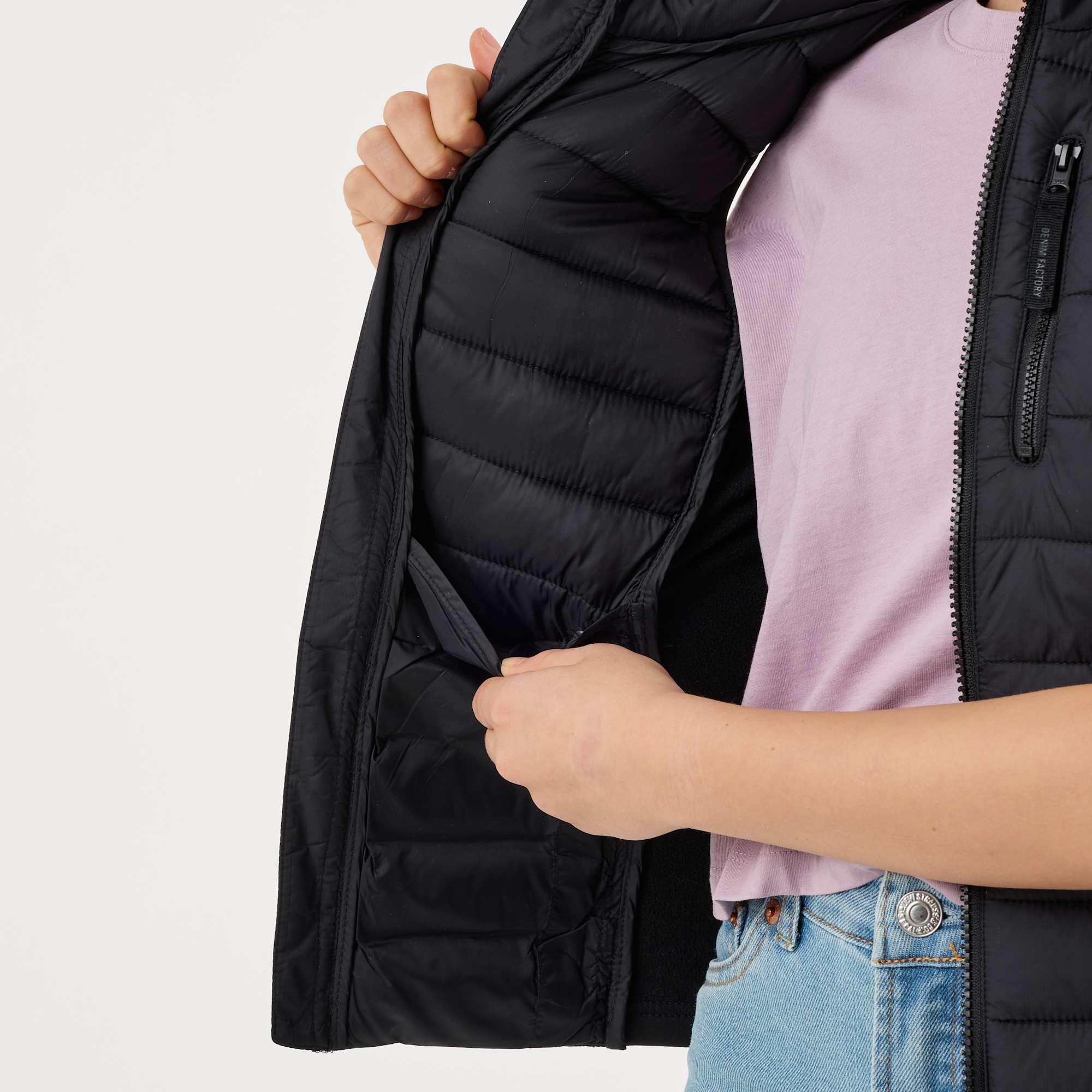Denver Hybrid Weste für Kinder Leichte Weste mit Brusttasche