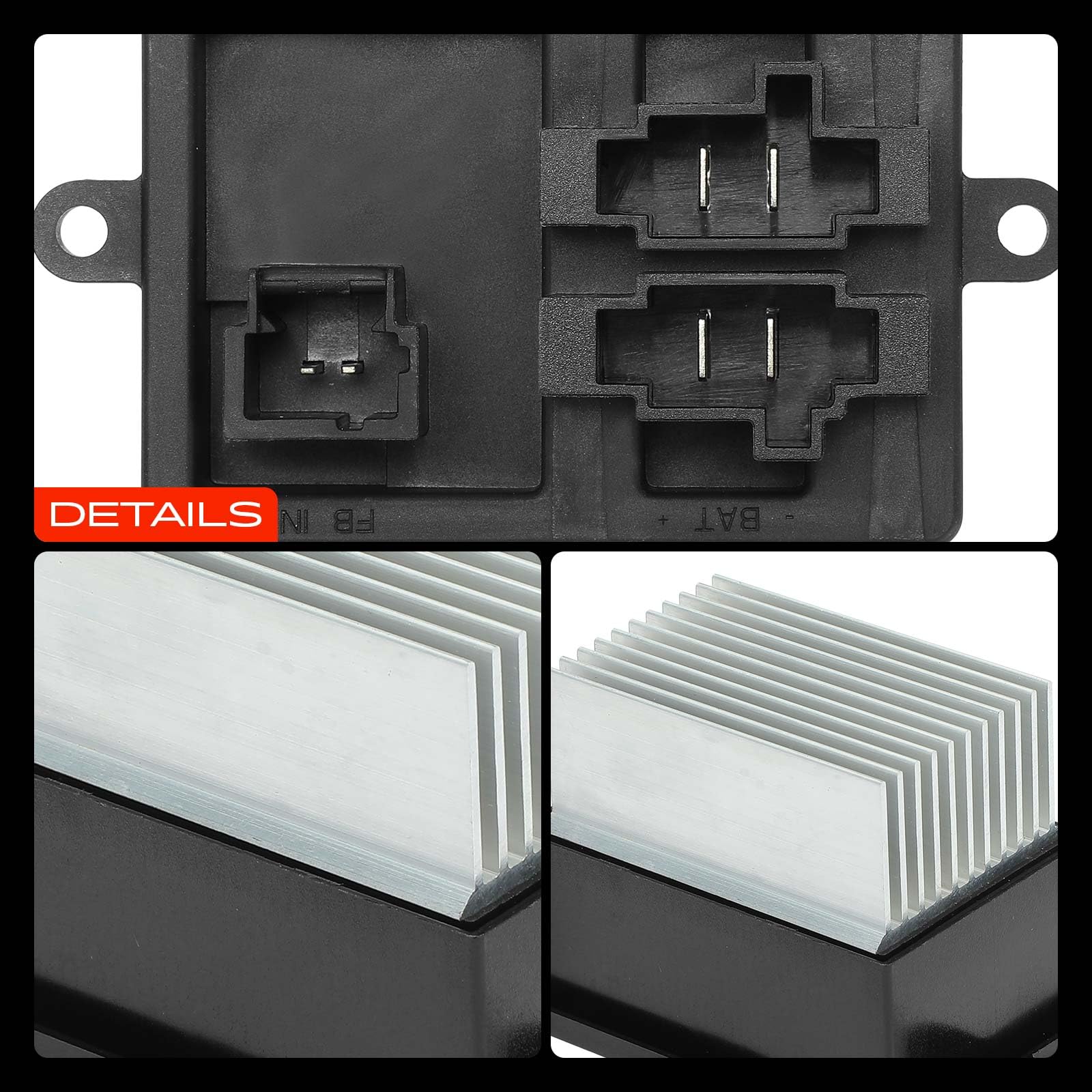 Frankberg Resistenza Ventola del Motore 6 poli Compatibile con C4 Grand Picasso II DA DE 1.2L-2.0L 2013-2025 C4 Picasso II 1.2L-2.0L 2013-2025 Jumpy Bus V 1.6L 2.0L 2016-2025 Replace# 0018216960