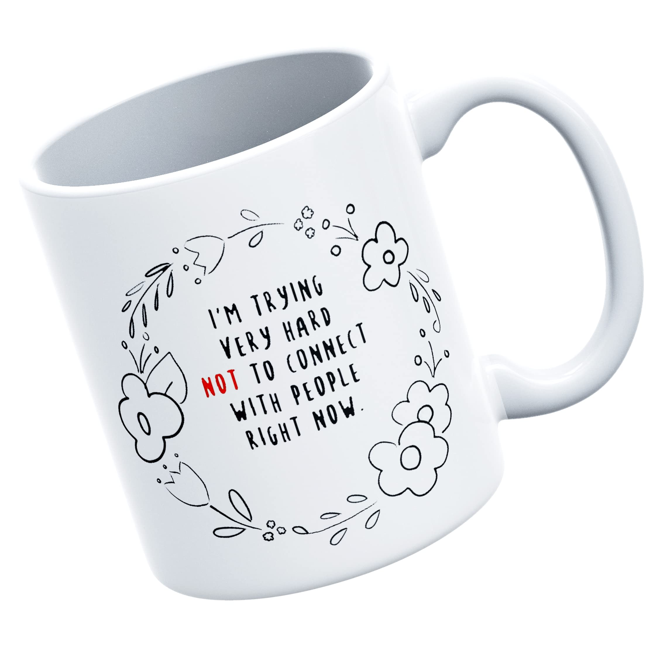 THE KAMY White Ceramic Coffee Mug for Schitt's Creek Lovers, Printed on Both Sides. (350 ML)(D-5)