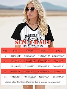 Baseball Mom Shirts for Women - Oversized V Neck Baseball Jersey Shirt Stripe Graphic Print Casual Tops Tees