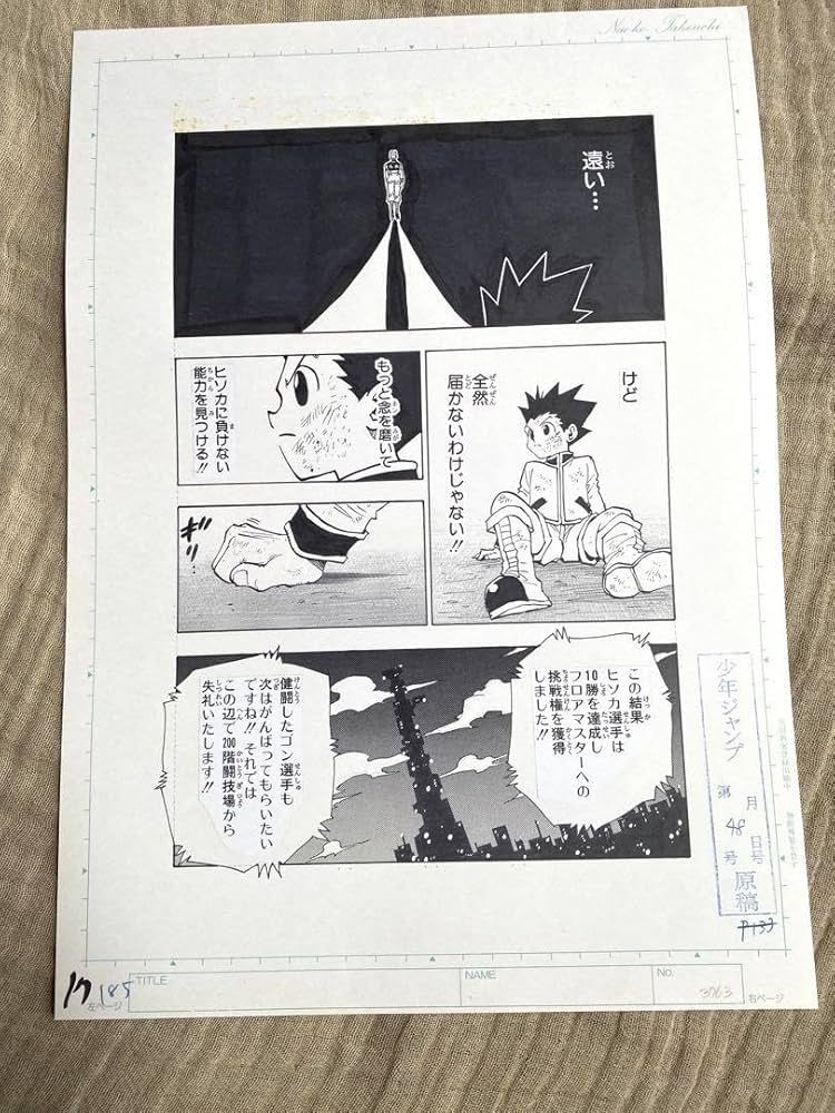 HUNTERXHUNTER　複製原稿 Amazon.co.jp: ハンターハンター 複製原稿 no.17-19セット