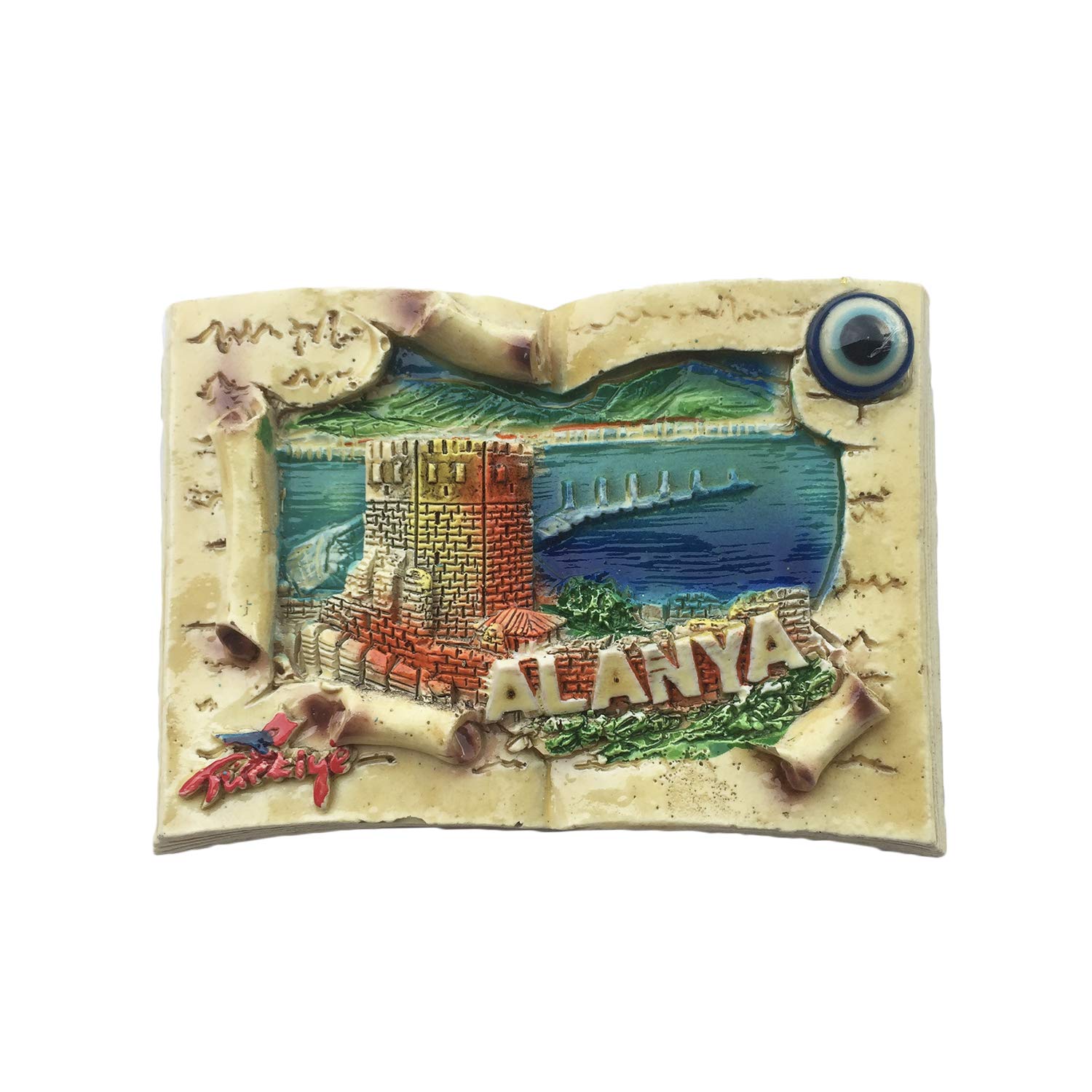 Calamita da frigorifero 3D con lettere di Istanbul Turchia, souvenir, in resina, fatta a mano, collezione di decorazioni per la casa e la cucina