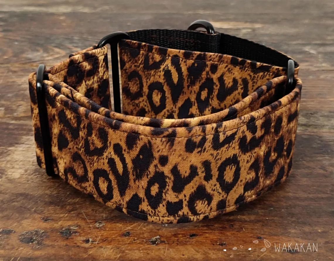 Collar Martingale Para Perro: Leopard, Hecho a Mano en España por Wakakán