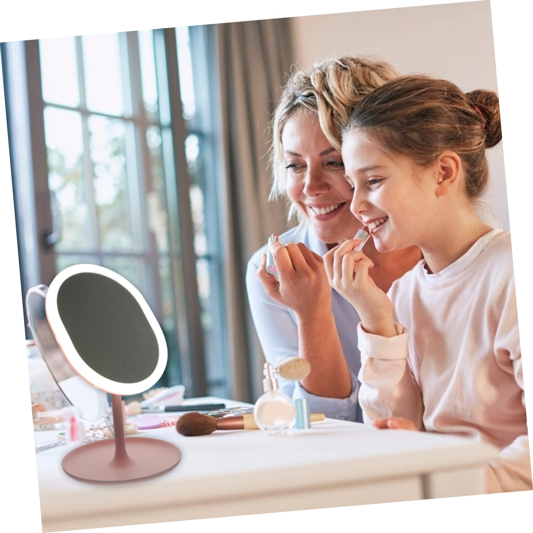 FRCOLOR Specchio Led Per Trucco Specchio Da Tavolo Illuminato Luce Led Per Trucco