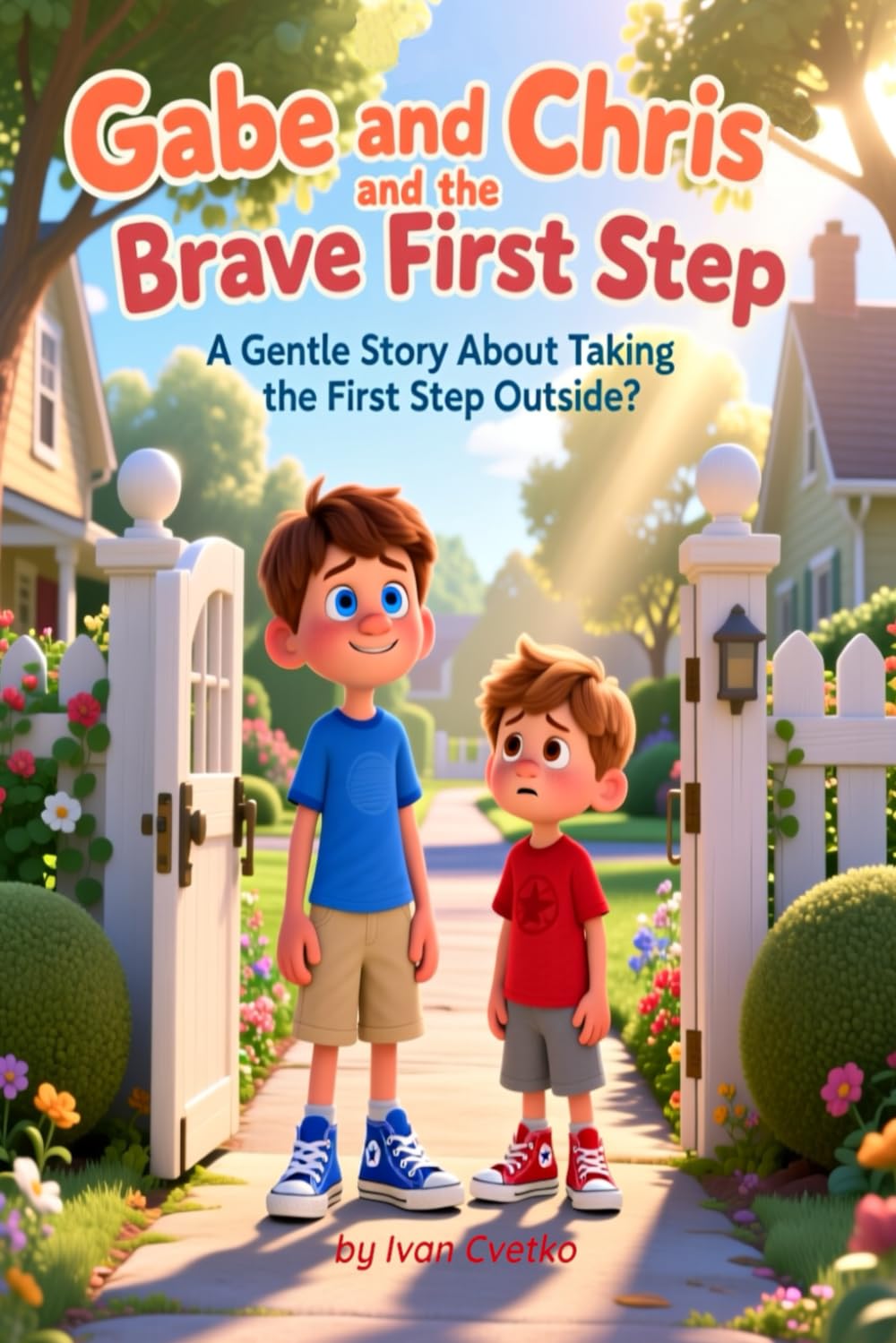 Gabe and Chris and the Brave First Step: A Gentle Story About Taking the First Step Outside (Gabe and Chris - Gentle Courage Series)