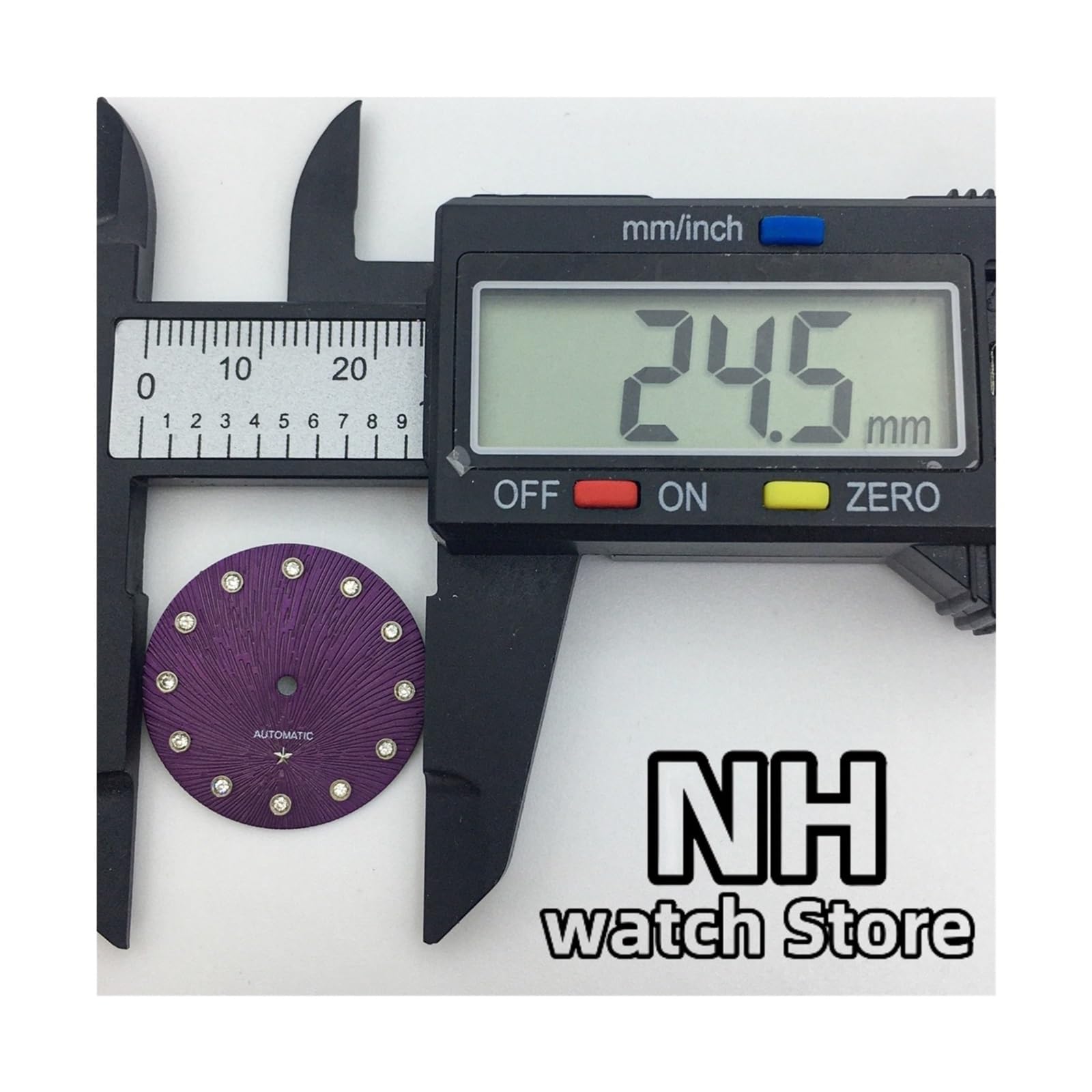 1 Uds. Esfera de diamante Star MOP de 24,5mm for reloj de mujer NH05