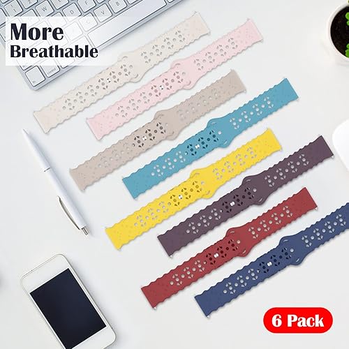 Miniatura 3 de Paquete de 6 correas compatibles con Samsung Galaxy Watch 5 Band de 1.575 pulgadas, 1.732 pulgadas, Galaxy Watch 4 Band de 1.575 pulgadas, 1.732