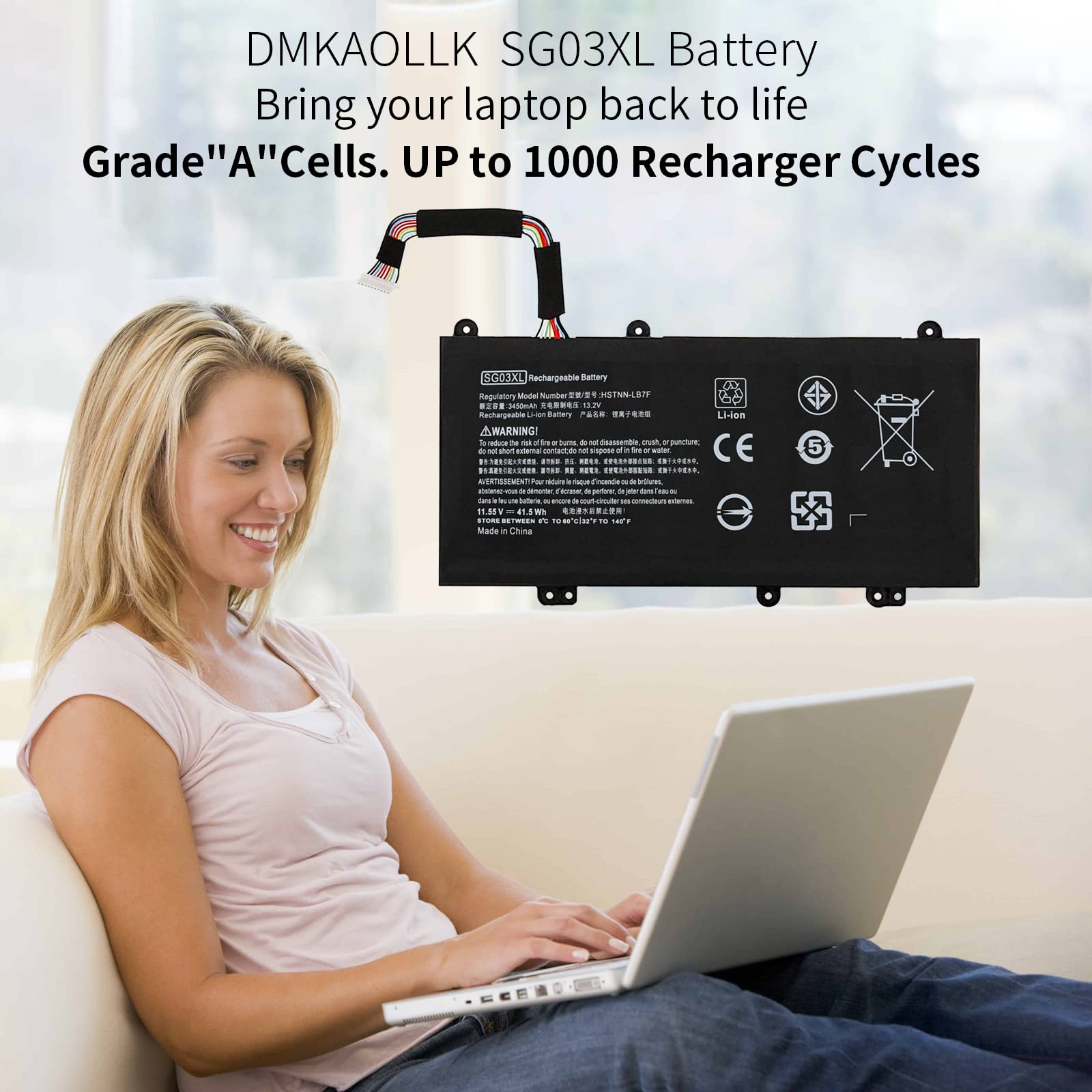 Amazon.com: 849048-421 SG03XL Battery for HP Envy M7 Notebook M7