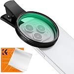 K&F Concept Clip-on Filter 67mm CPL Filters Polarizing for Phone Clip Threaded Camera Lens Filter Compatible with iPhone 17/16/15/14/13/12 Series, Compatible with Samsung Honor
