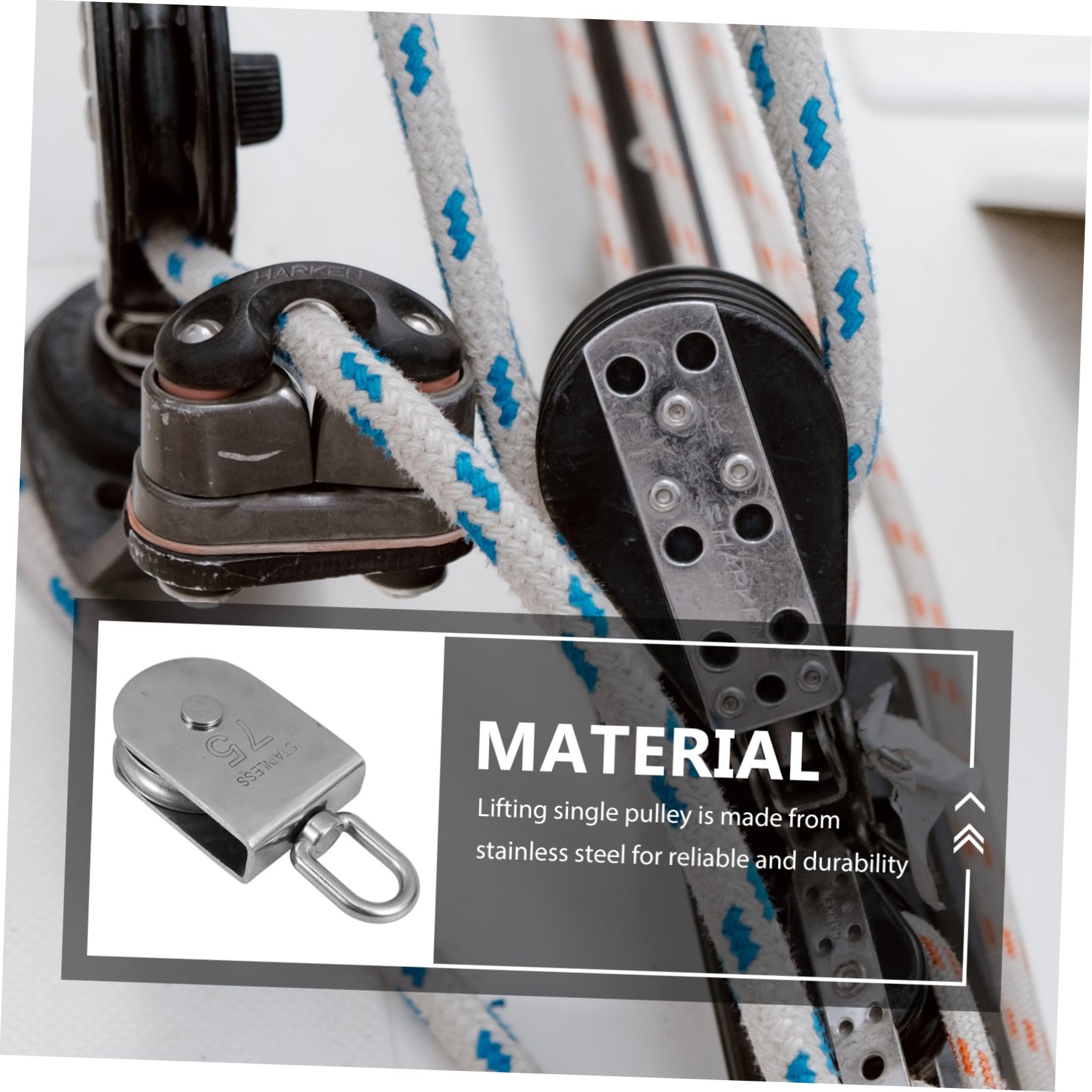ERINGOGO Heavy Duty Umlenkrolle Tragkraftstarke Seilrolle für Zugarbeiten Langlebige Verschleißfeste Traction Trolley Pulley mit Geräuscharmem Lauf Kompakte Kleine Umlenkrolle