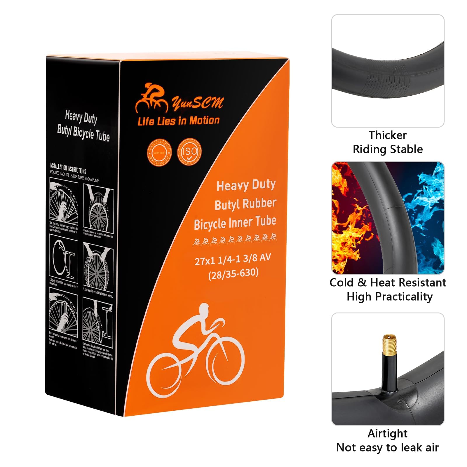 Bike Tube 20x/24x/26x/27.5x/29x In Fat Tire Bike Inner Schrader A Valve Z1K3 - Foto 6