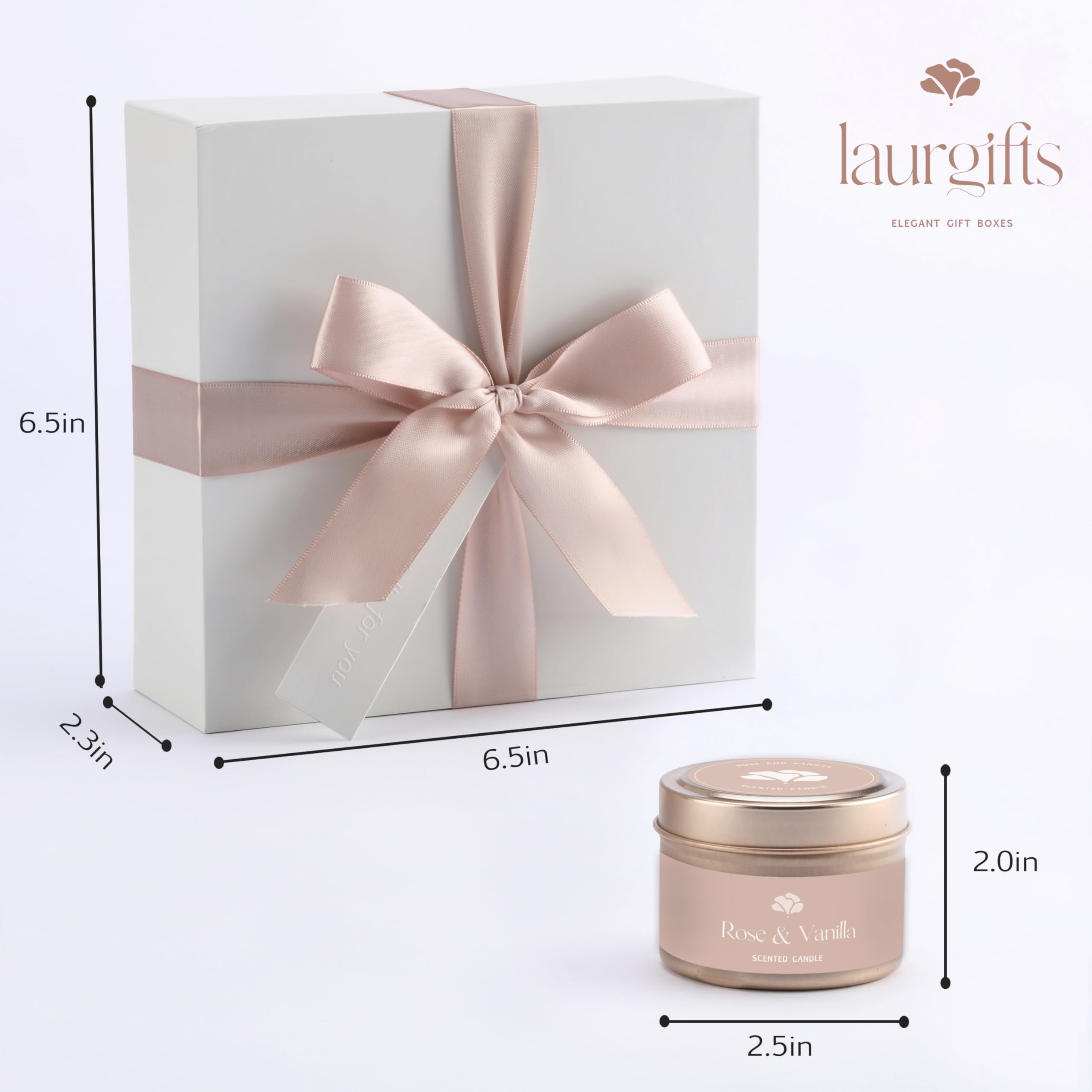 Mother’s Day & Birthday Basket for Mom – Luxury Gift Box with Candle, Ready to Gift Floral Keepsake, Thoughtful Mom Present from Daughter or Son