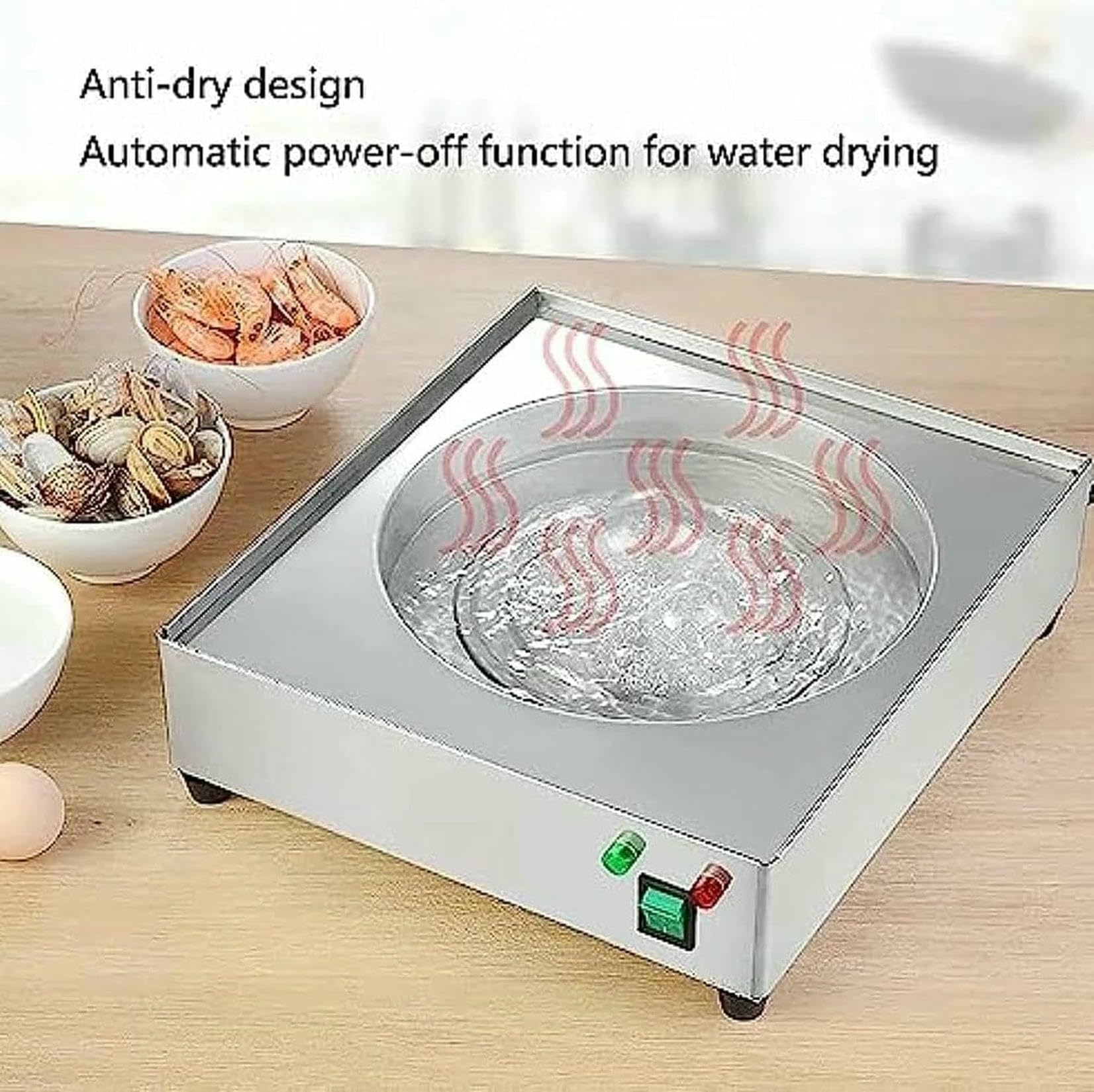 Macchina elettrica per rotoli di pasta di riso, vaporizzatore multifunzionale per vermicelli, design a 2 strati in acciaio inossidabile per ricette della cucina cinese