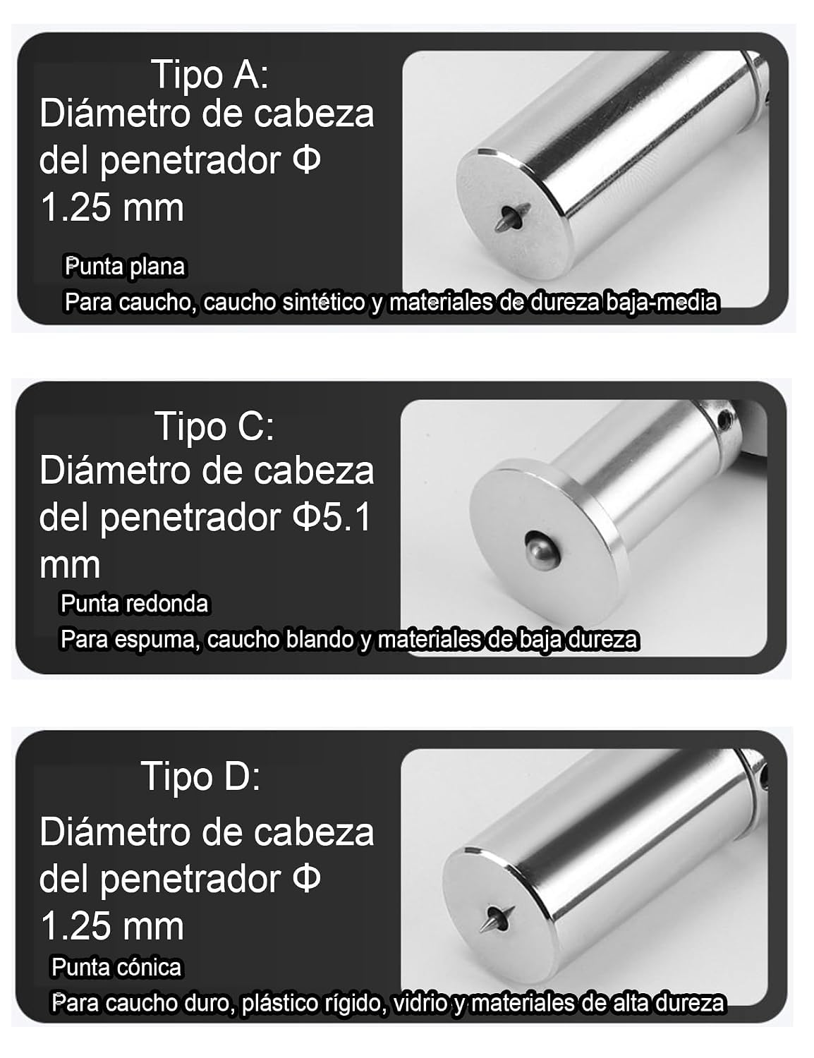 Durómetro Shore LX-a/c/d, Durómetro Digital, Medición En Acero, Escala De 0 A 100, para Caucho, Espuma, Plástico Y Policarbonato, para Uso En Laboratorio Y sobre El Terreno. C