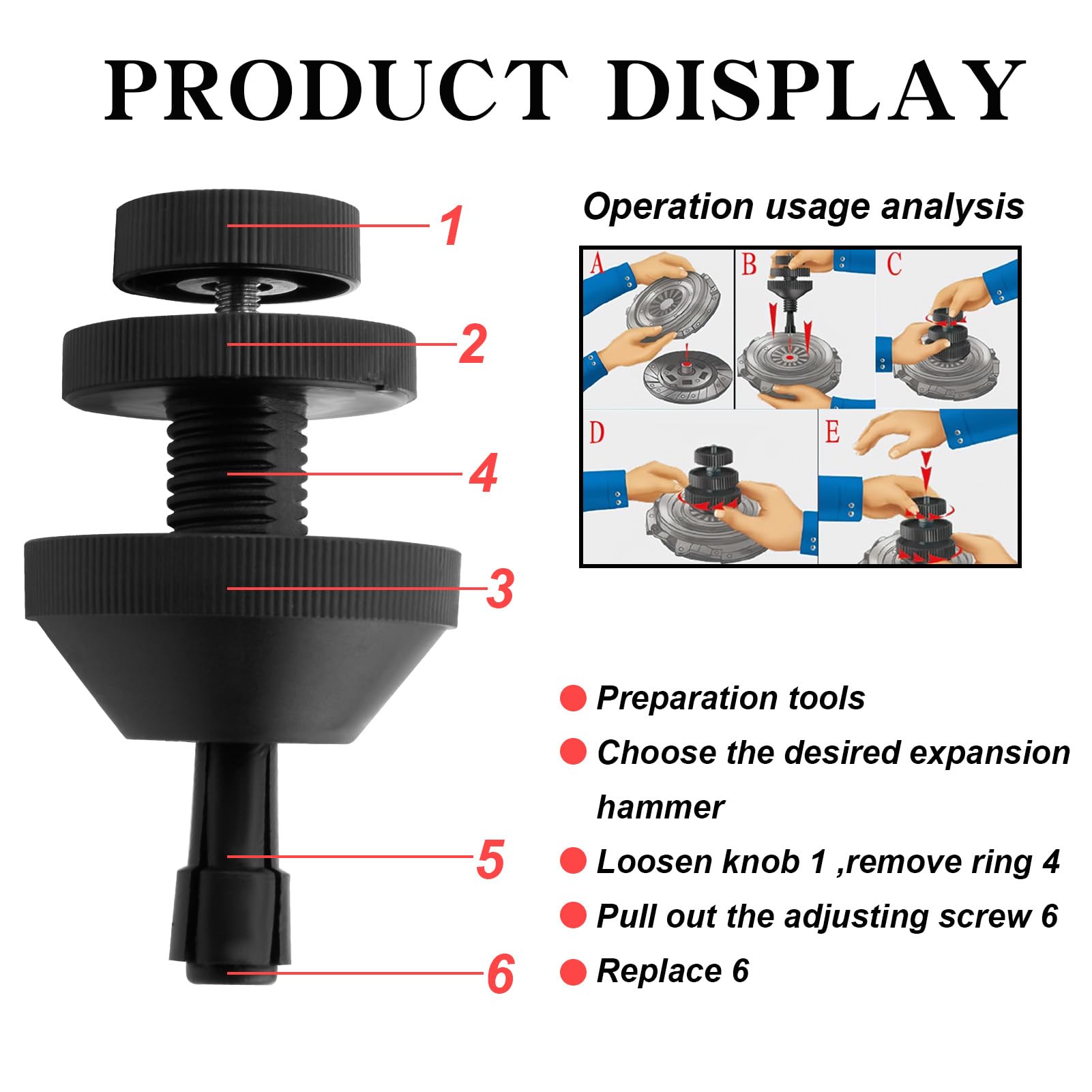 Kit Allineamento Frizione Universale Per Auto - Utensile Professionale In PVC Per Dischi Frizione - Foto 6