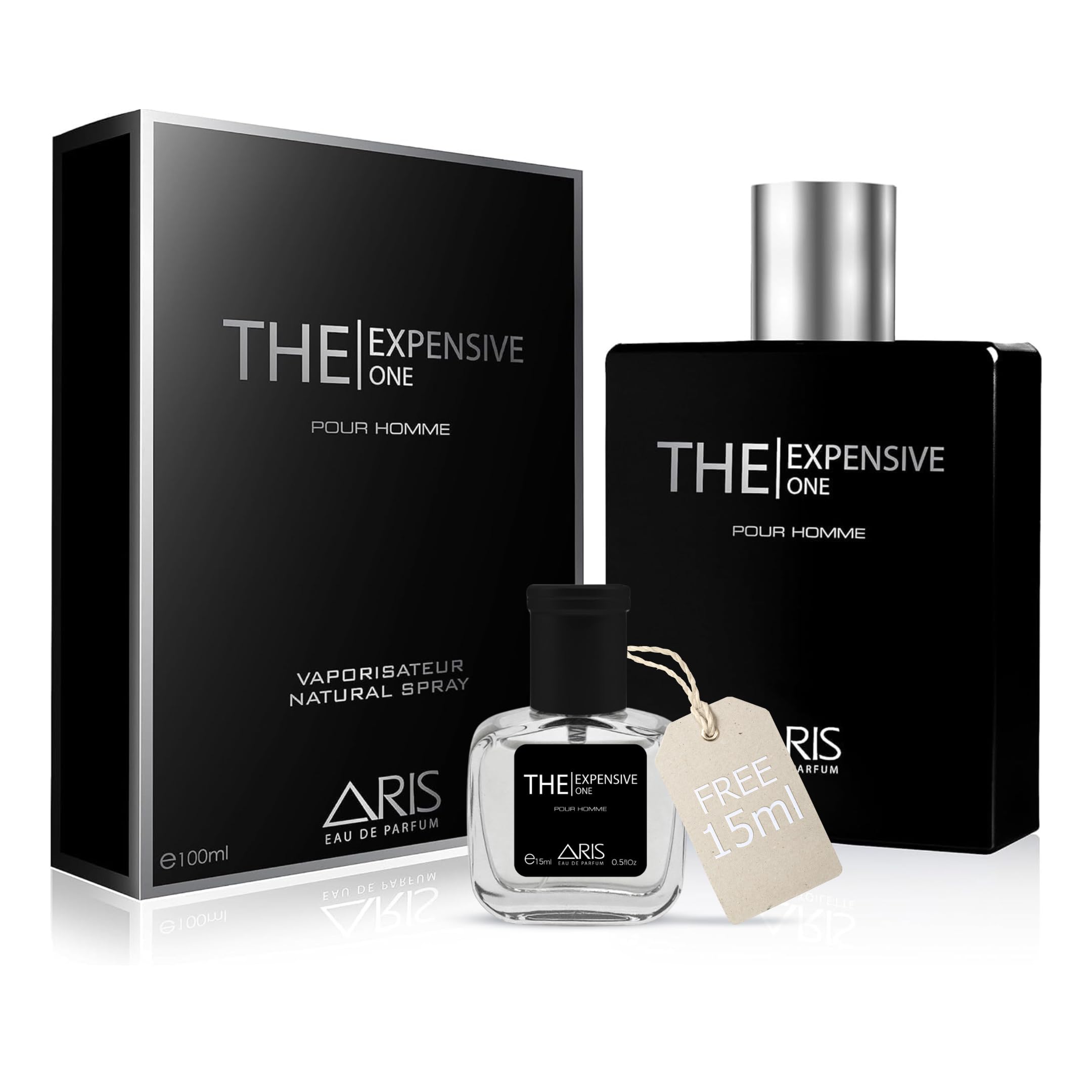 The Expensive One by ARIS Eau de Parfum for Men – Long-Lasting Fresh and Fruity Fragrance – 100ml Cologne Spray – Men’s Perfume Comes with Extra 15ml Sample (Random Scent Included) – Daily or Gift Use
