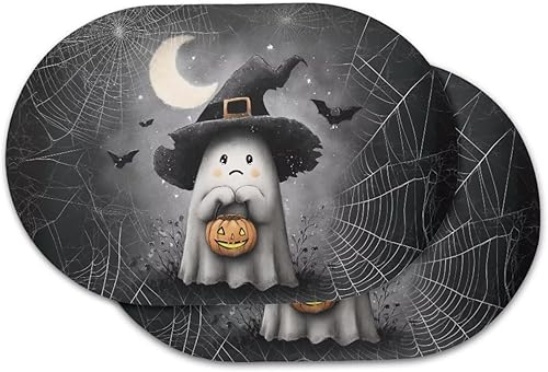 Miniatura 106 de Juego de 6 manteles individuales lavables para mesa de comedor, resistentes al calor, mesa de cocina, decoración del hogar, lavable, ovalada, de