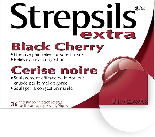 Miniatura 2 de STREPSILS Pastillas extra para el dolor de garganta - cereza negra (Canadá)