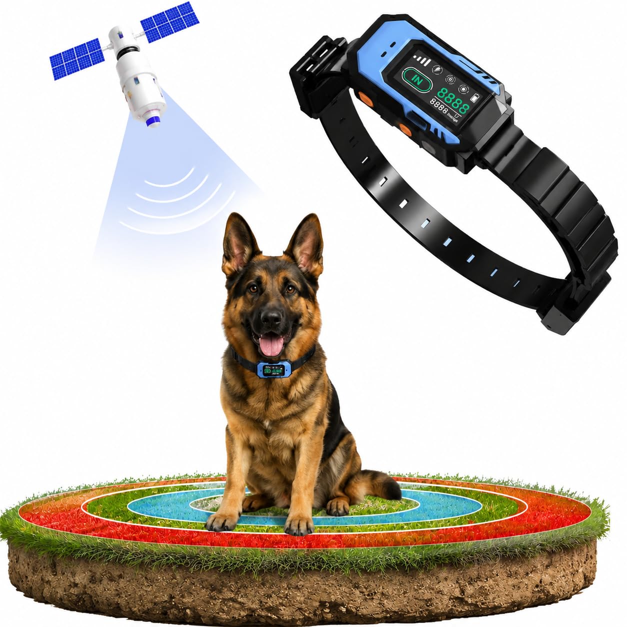 PATPET GF500 GPS Wireless Dog Collar Fence System