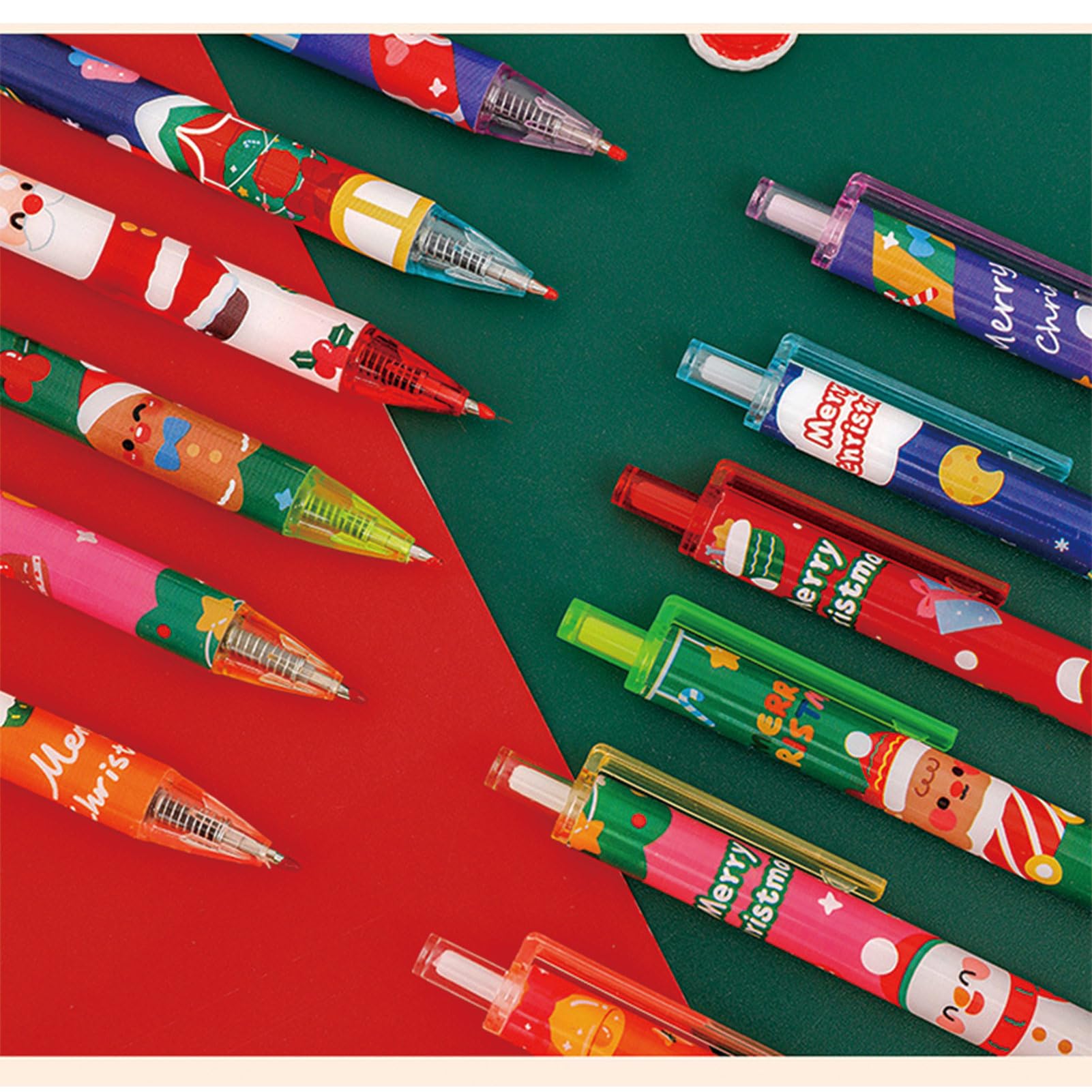 6 Pcs Gel Ink Pens Retractable Pens Cute Pen 0 5mm Black Ink Pen Writing Pens Office School — view 4