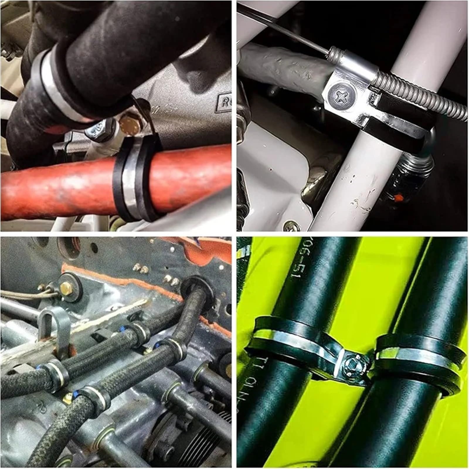 3 set di morsetti per cavi in acciaio inossidabile in 6 misure 1/4 pollici 5/16 pollici 3/8 pollici 1/2 pollici 5/8 pollici 3/4 pollici morsetti per tubi metallici automobilistici per funi metalliche