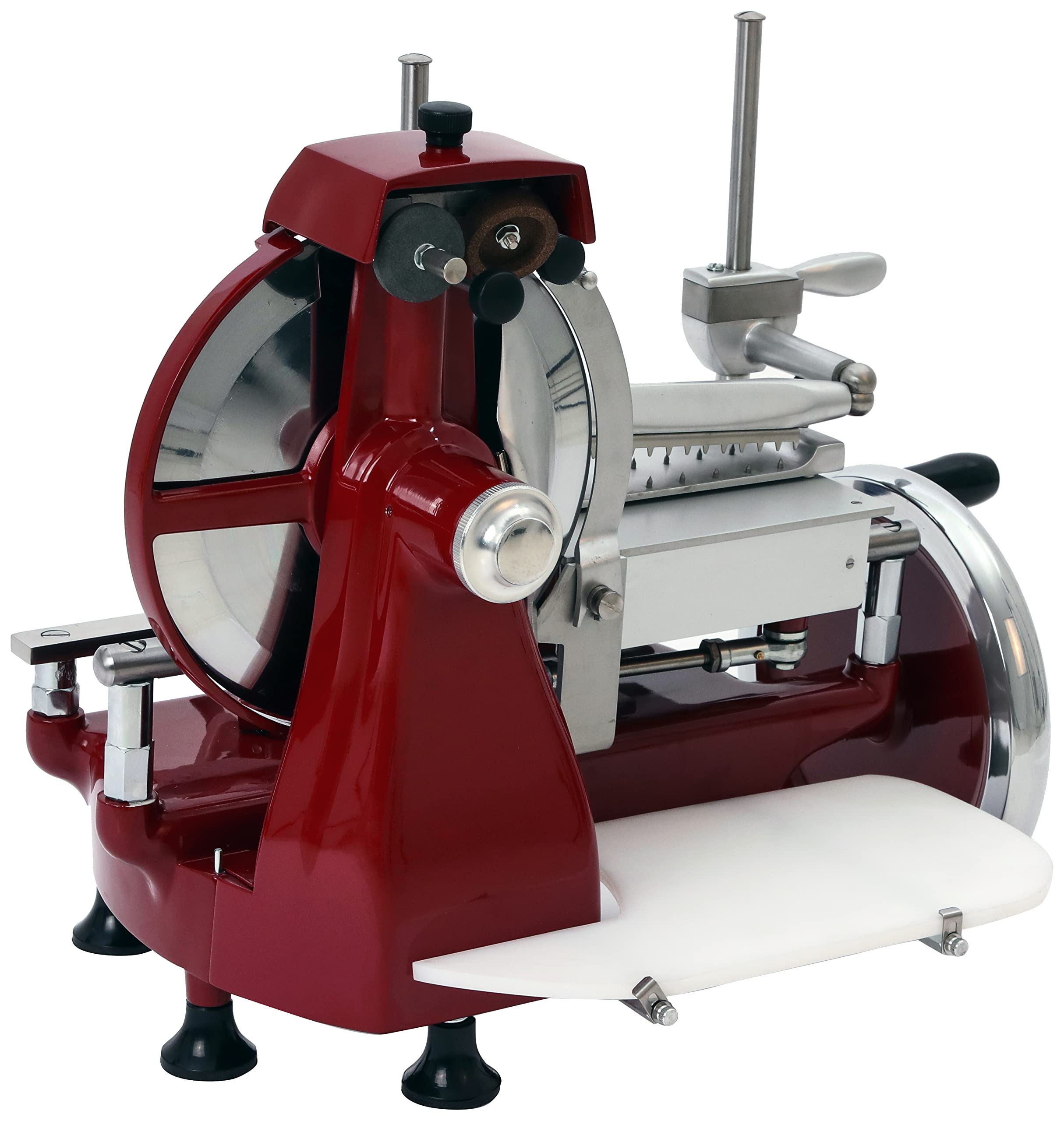 SARO VOLANO F250 VO - Affettatrice manuale, con lama da 250 mm di diametro, taglio utile da 220 x 190 mm, smerigliatrice