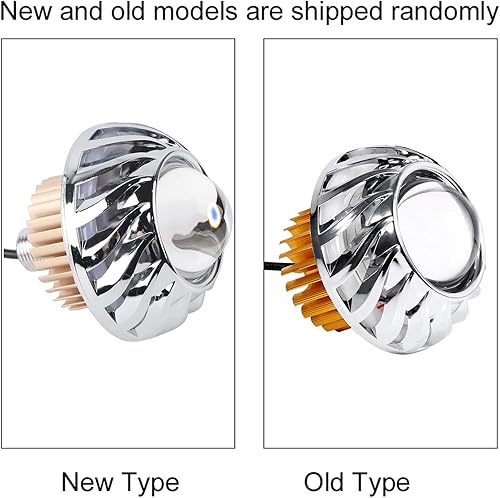 Miniatura 8 de Faros LED para motocicleta, bombilla para faros delanteros de motocicleta, lente de proyector LED, halo único, ángel, diablo, luz de punto de luz