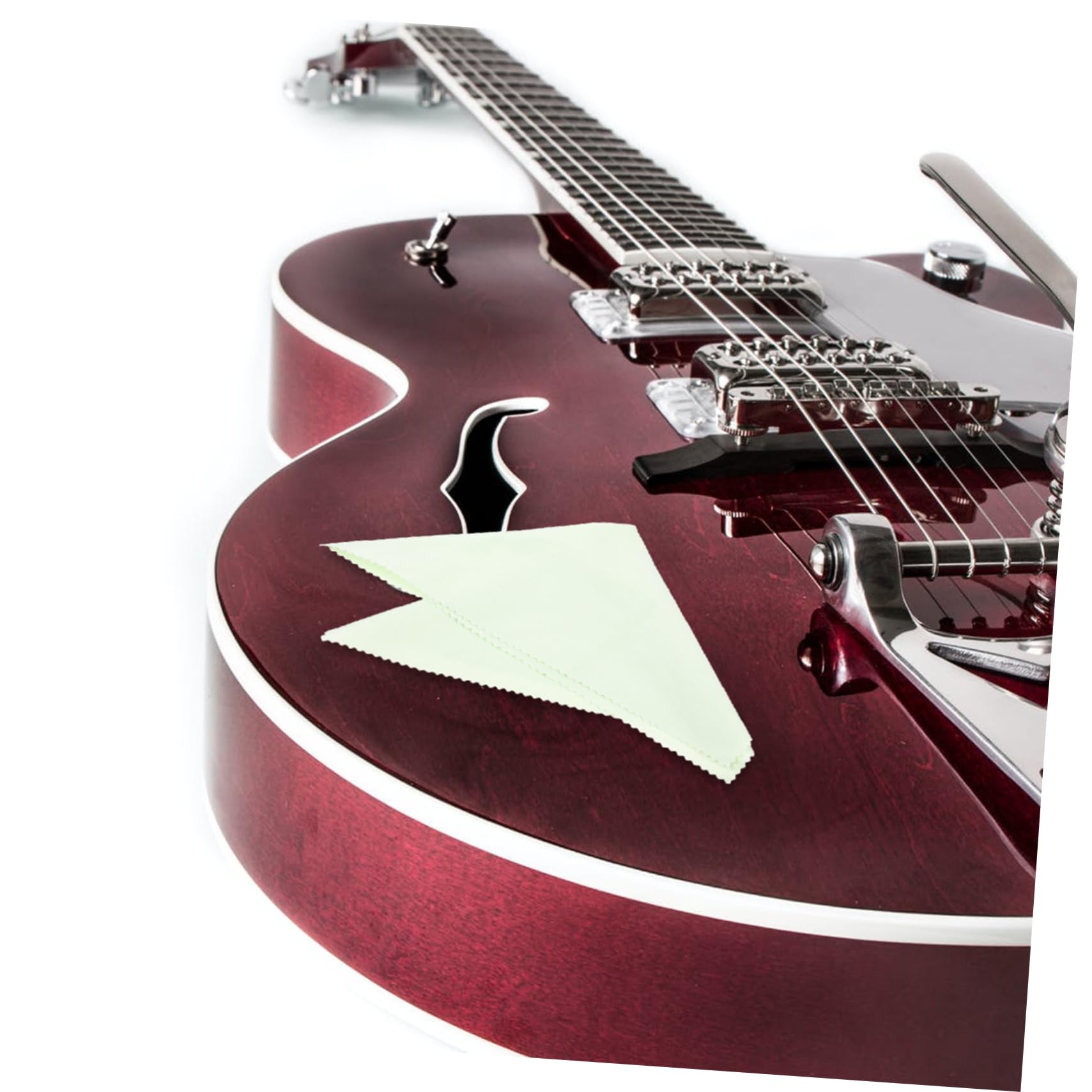 Milisten Supple Violin Wipe Cloths 5pcs Instrument Ukulele Guitar Polishing Long-lasting Musical Instrument Cleaning Cloth Random