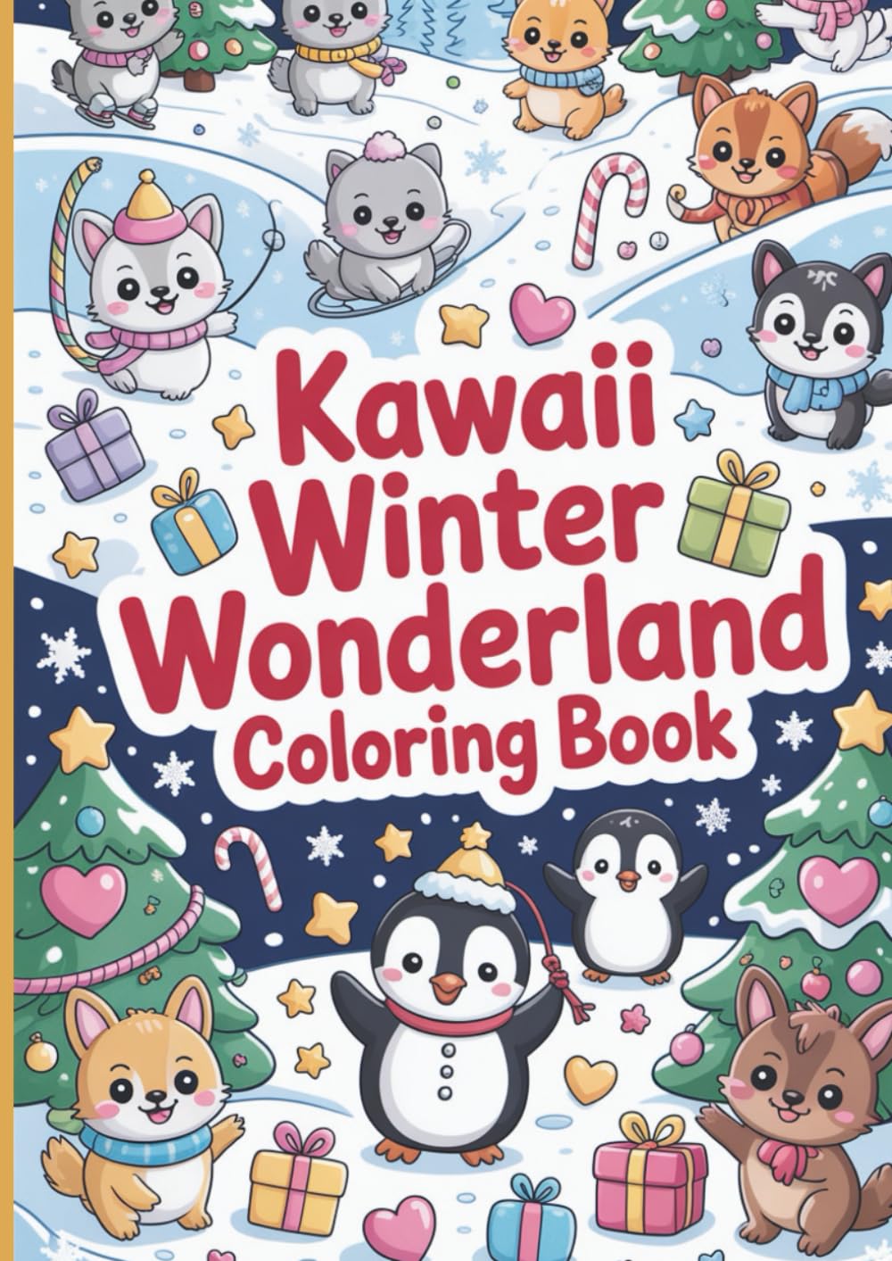 Kawaii Winter Wonderland Coloring Book: Adorable Snowy Animals and Festive Holiday Scenes for Kids: A Fun and Child-Friendly Coloring Adventure Filled ... Foxes, and Magical Winter Landscapes