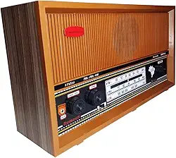 Rádio Vintage Itamarati 3 Faixas Com Entrada Auxiliar Marrom