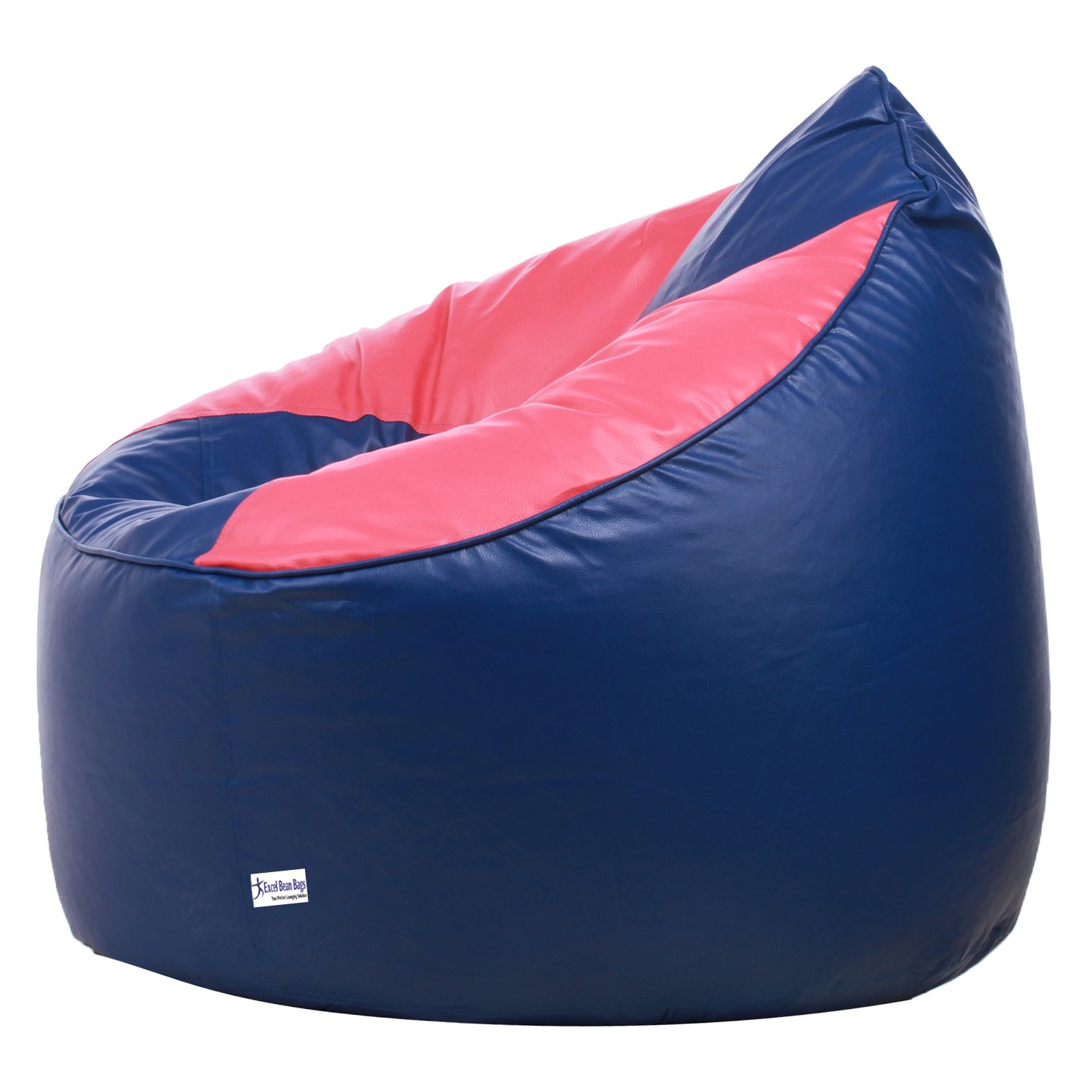 SATTVA Classy.Elegant.Stylish Mudha Sofa Bean Bag XXXL Cover Only Without Beans Dual Colour - Royal Blue Pink