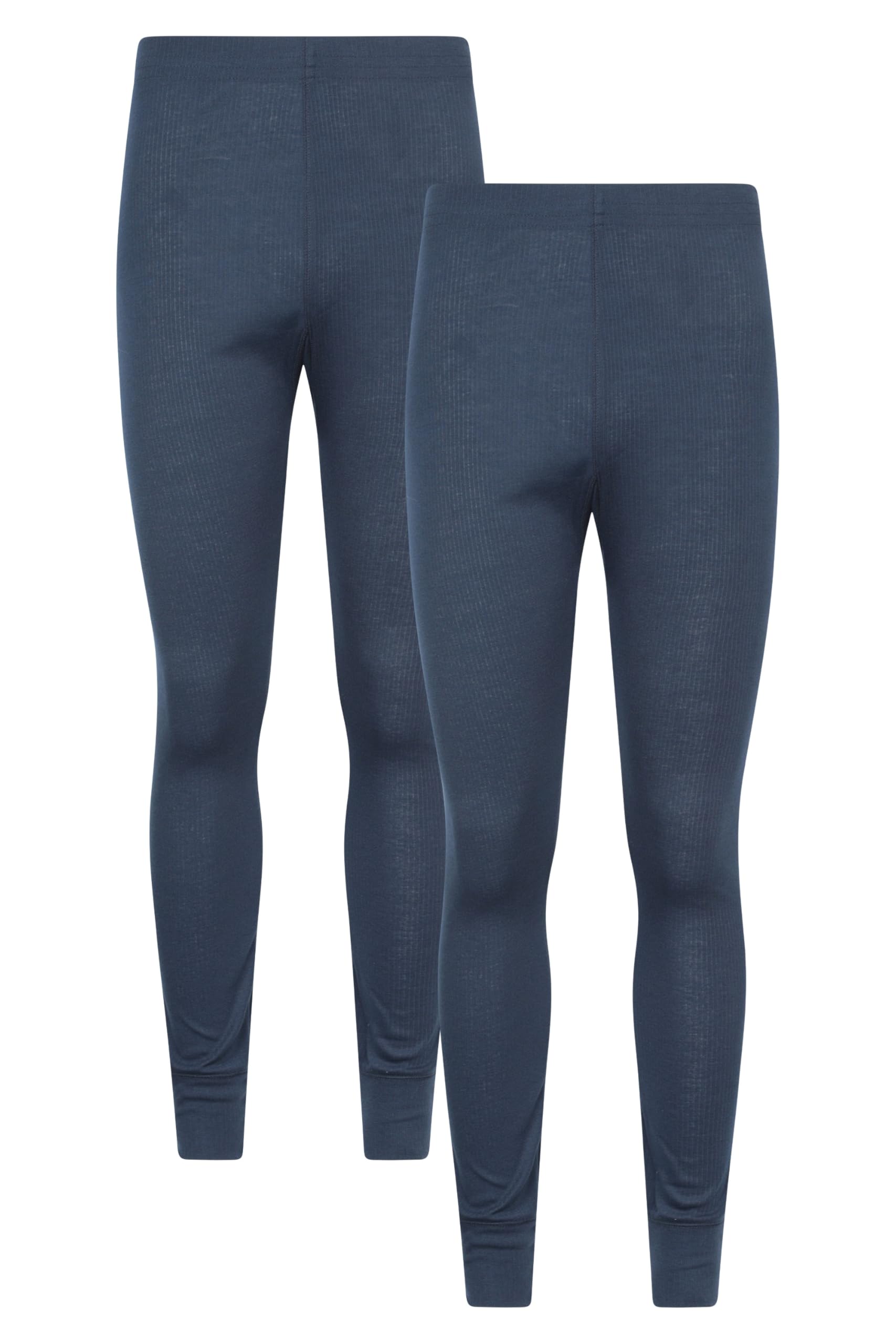 Mountain Warehouse Talus Mens Baselayer Pants Multipack - Isotherm Leggings, High Wicking Baselayers, Warm - Best for Winter, Skiing, Snowboarding Navy (2 Pack) 4XL