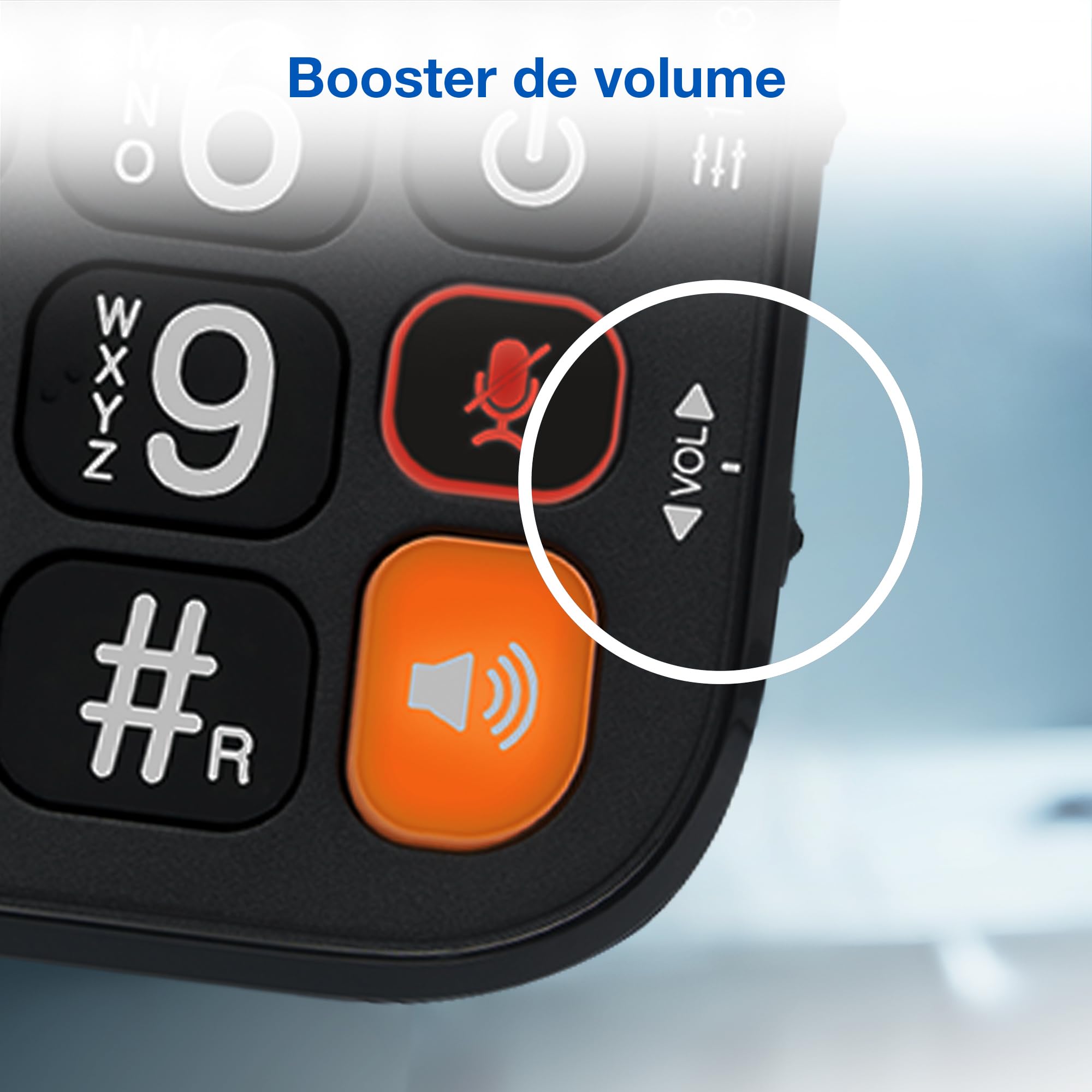 VTech CL6550 téléphone Filaire + téléphone DECT sans Fil,à Grosses Touches,bloqueur d'appels,combiné et Base avec Haut-Parleur,Gros Boutons et Grand écran,Touches de Composition avec Photo