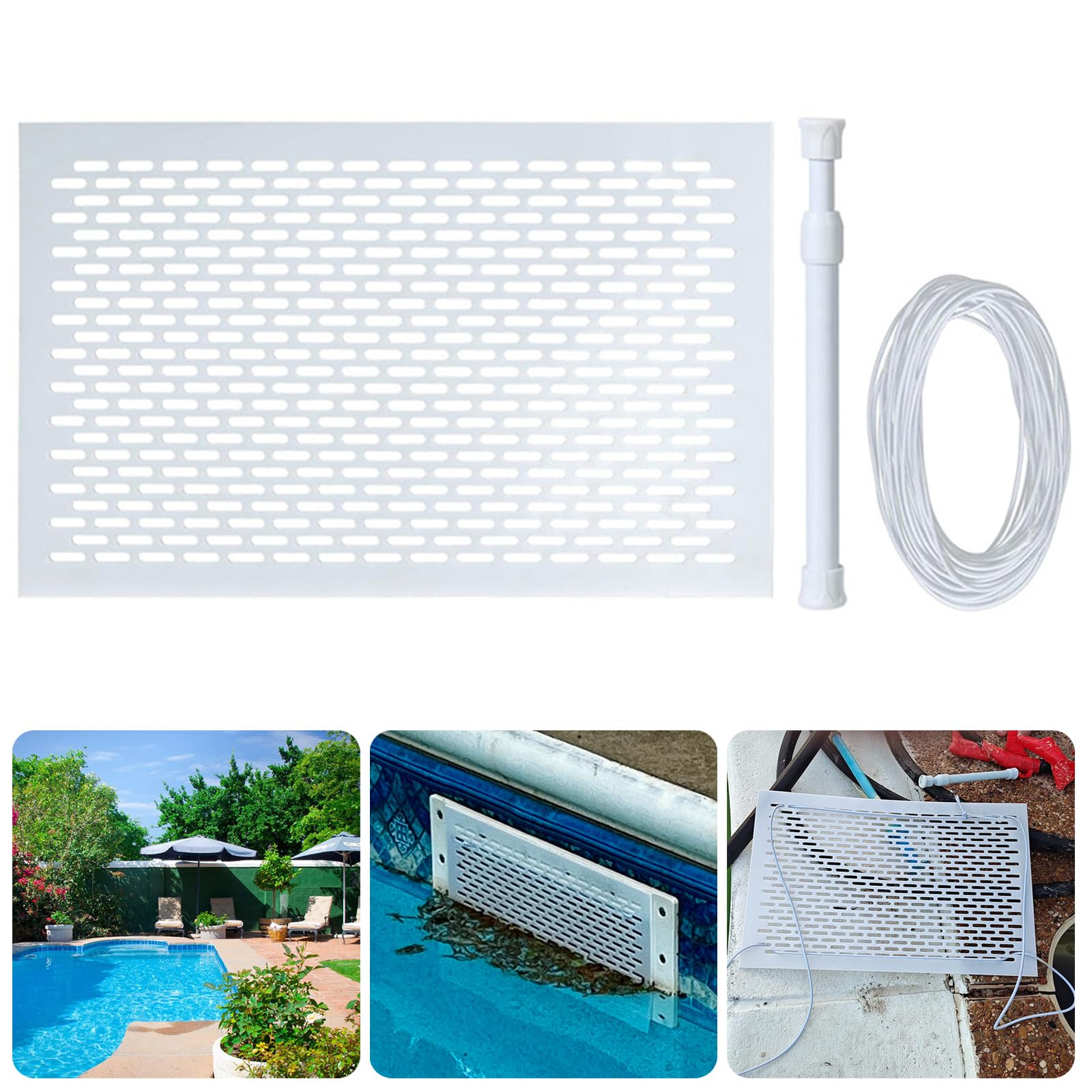 Raccoglitore per detriti per Piscina, Scudo Protettivo per Foglie, Scudo Professionale, Rete per drenaggio a Bordo Piscina, Raccoglitore per detriti, Protezione per Foglie