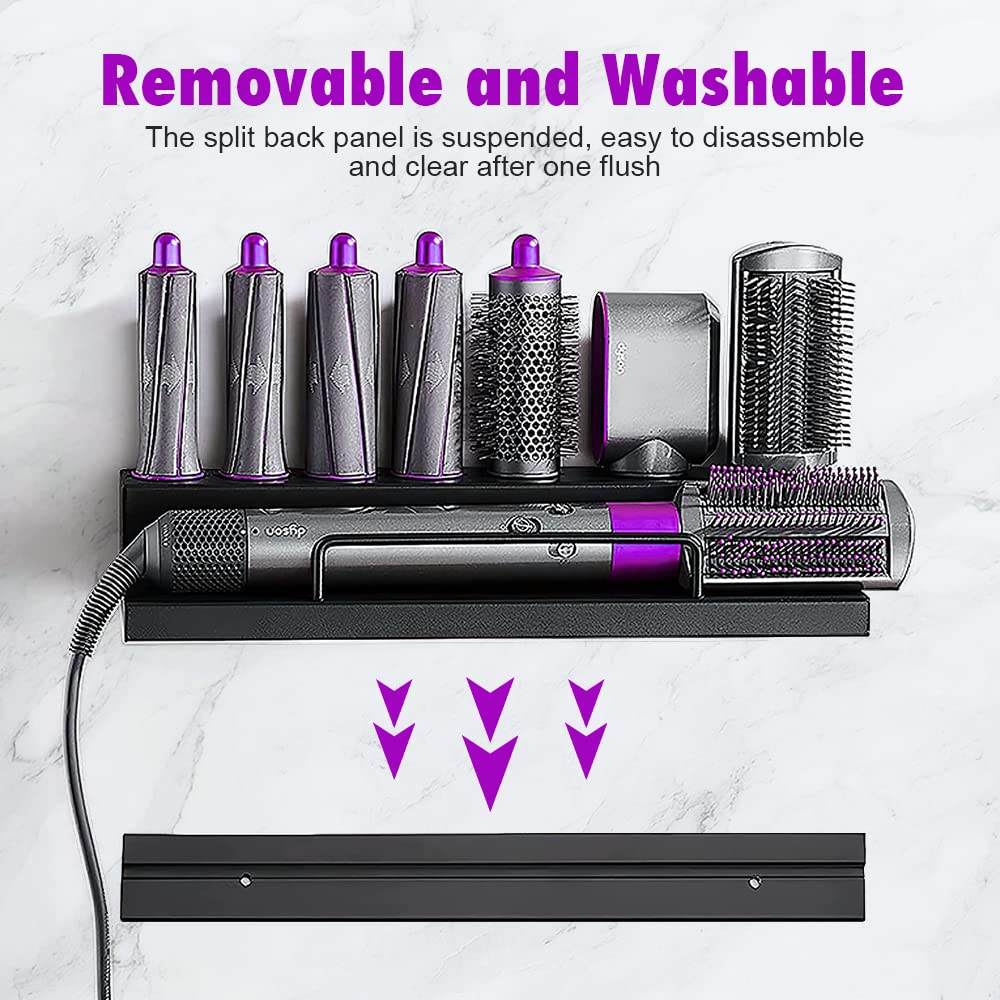 Supporto da Parete per Dyson Airwrap Styler, Airwrap Staffa Montaggio Supporto Montaggio Parete Ferro Arricciacapelli per Dyson Airwrap Staffa Montaggio Parete per casa e Bagno