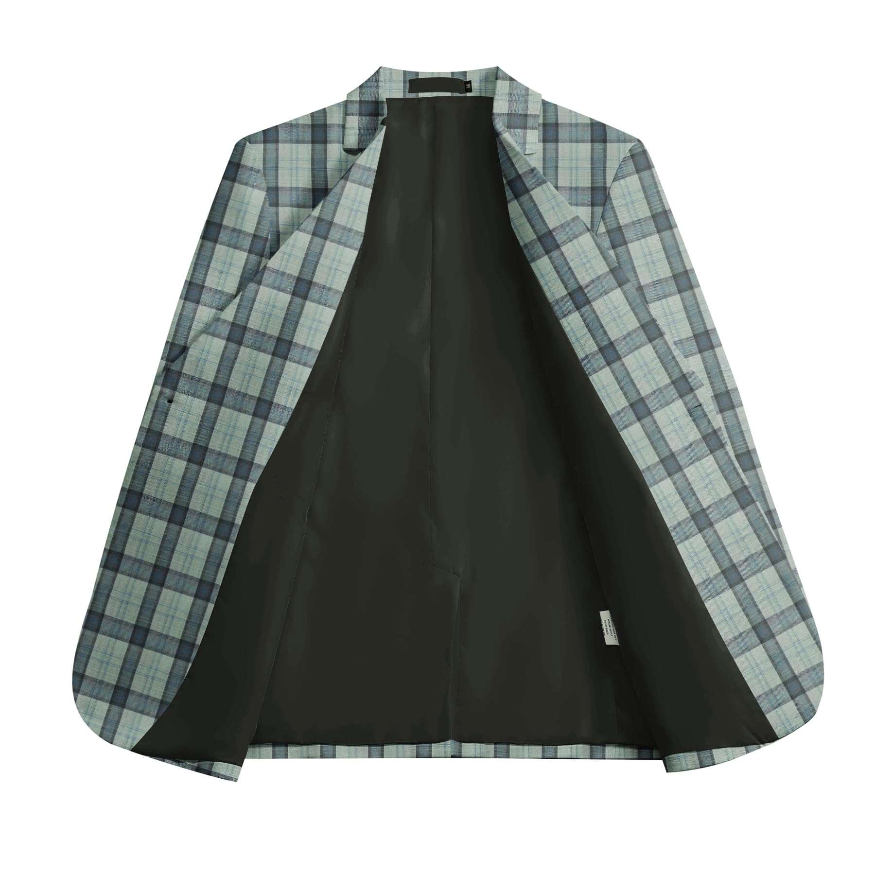 Allthemen Blazer Homme à Carreaux Coupe Ajustée Veste de Costume élégante Coupe Moderne pour Mariage