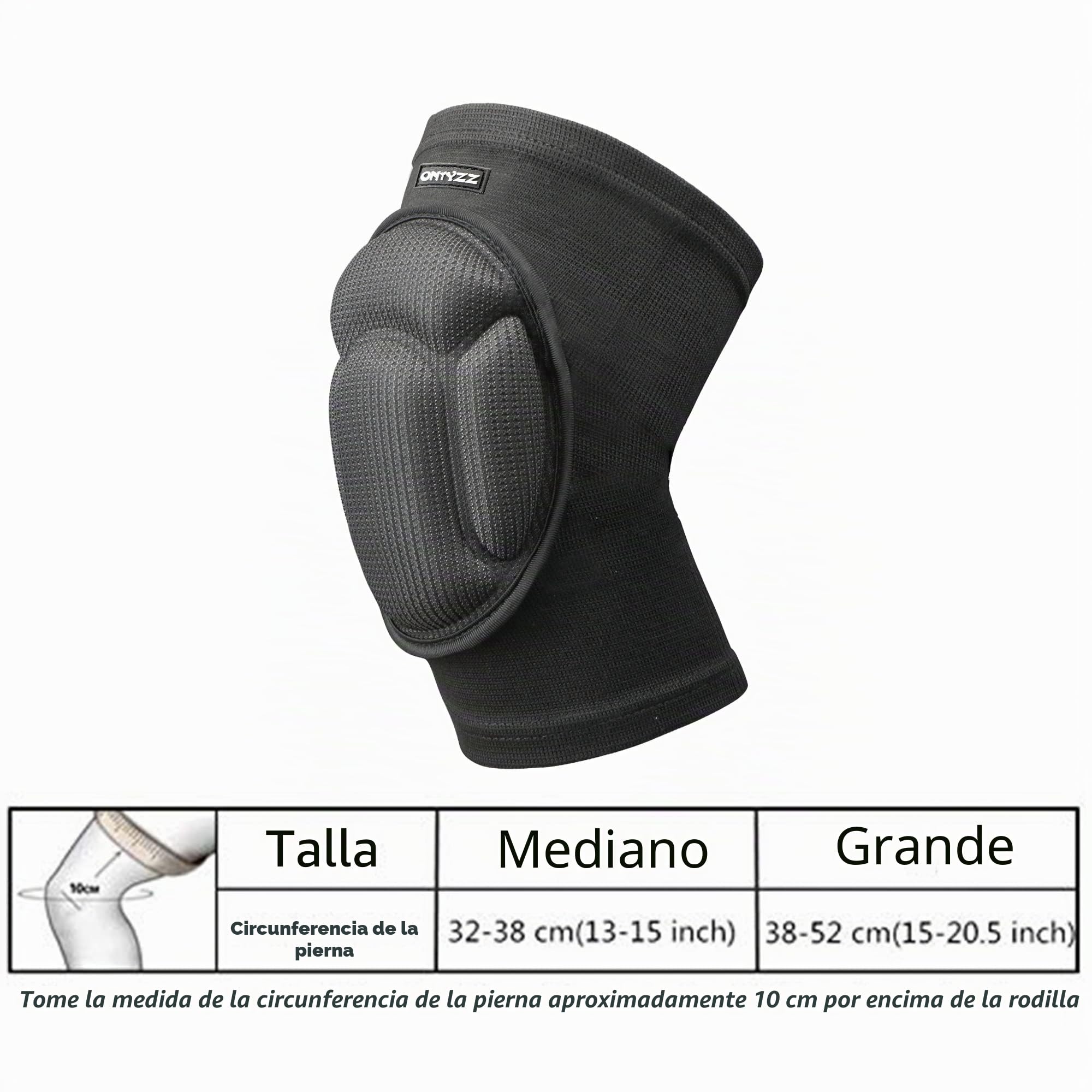 ONTYZZ Protección para la Rodilla Anti-colisión Engrosamiento Rodilleras Transpirables Alta Elasticidad Espesa Esponja Rodillera (1 par) al Voleibol Portero Fútbol Arrodillado Baile Hip Hop