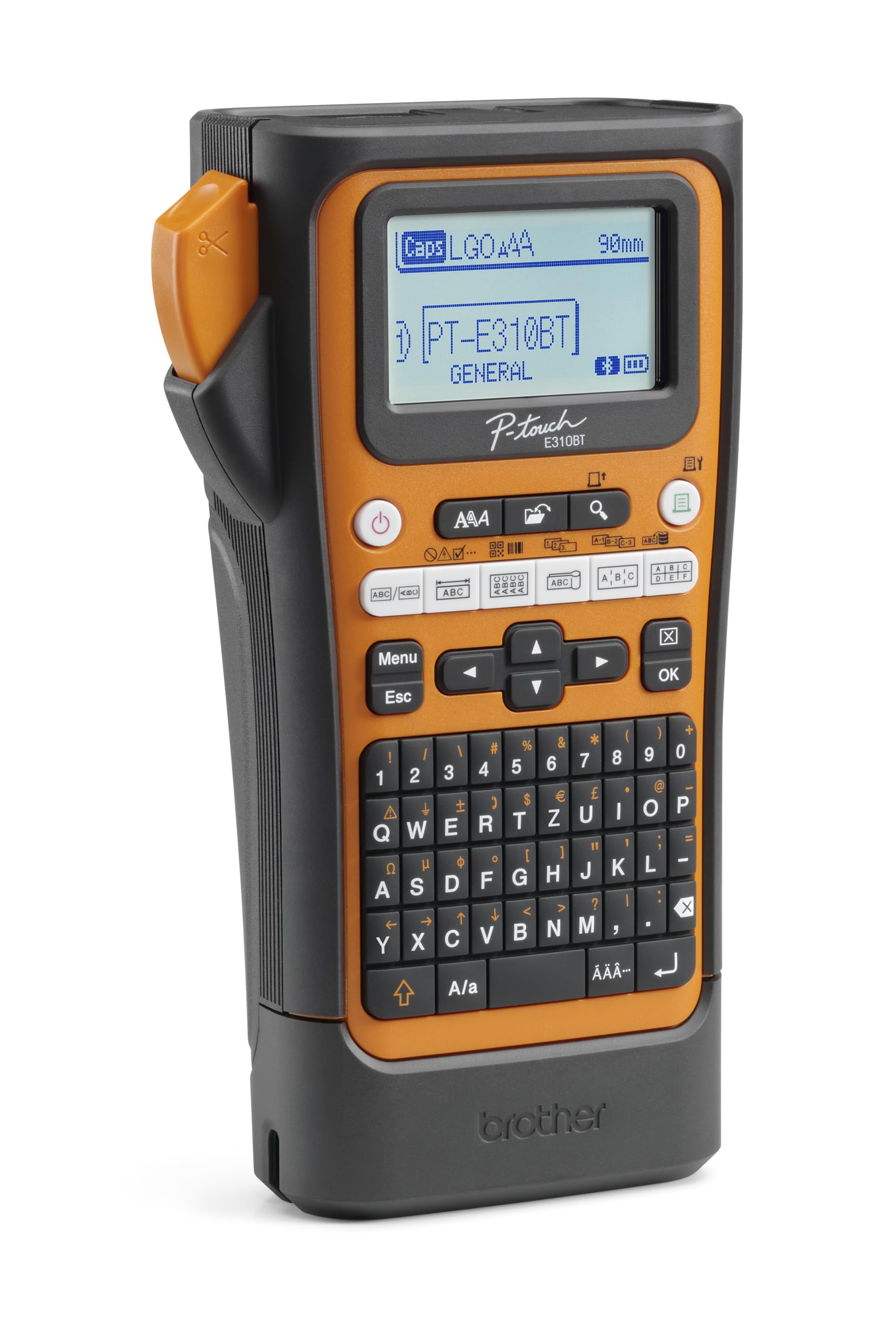 Brother PT-E310BTVP Etikettendrucker, Wärmeübertragung, 180 x 180 DPI, 20 mm/Sek, mit Kabel & kabellos, HSE/TZE Bluetooth AZERTY