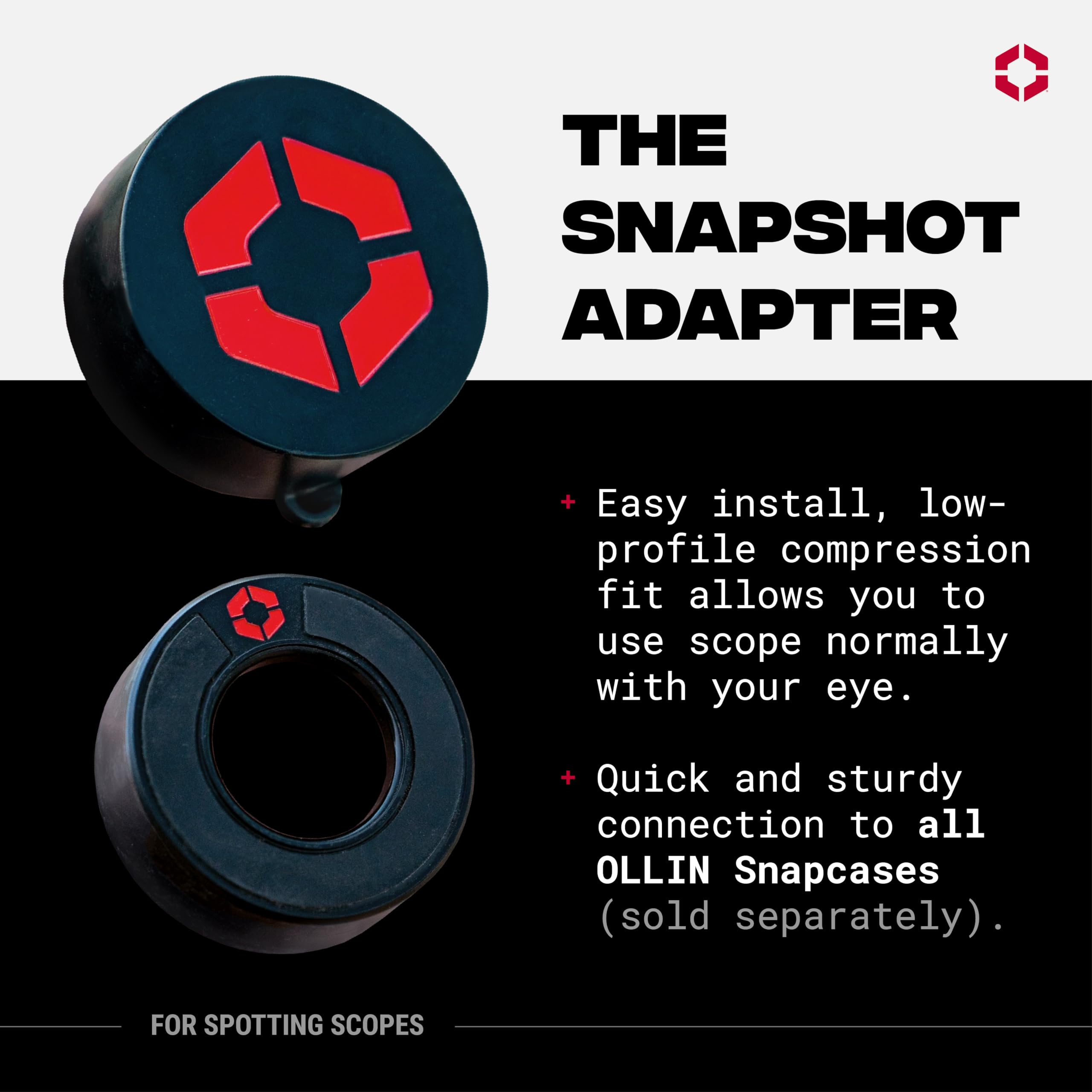 OLLIN Snapshot Spotter Adapter - Soporte para Digiscoping, tamaño 08
